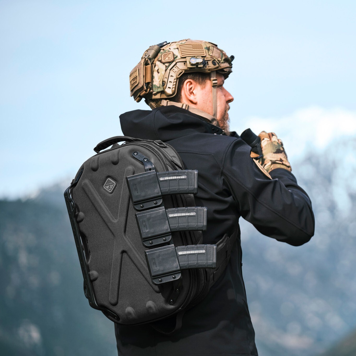 Tactical hard shell backpack sale