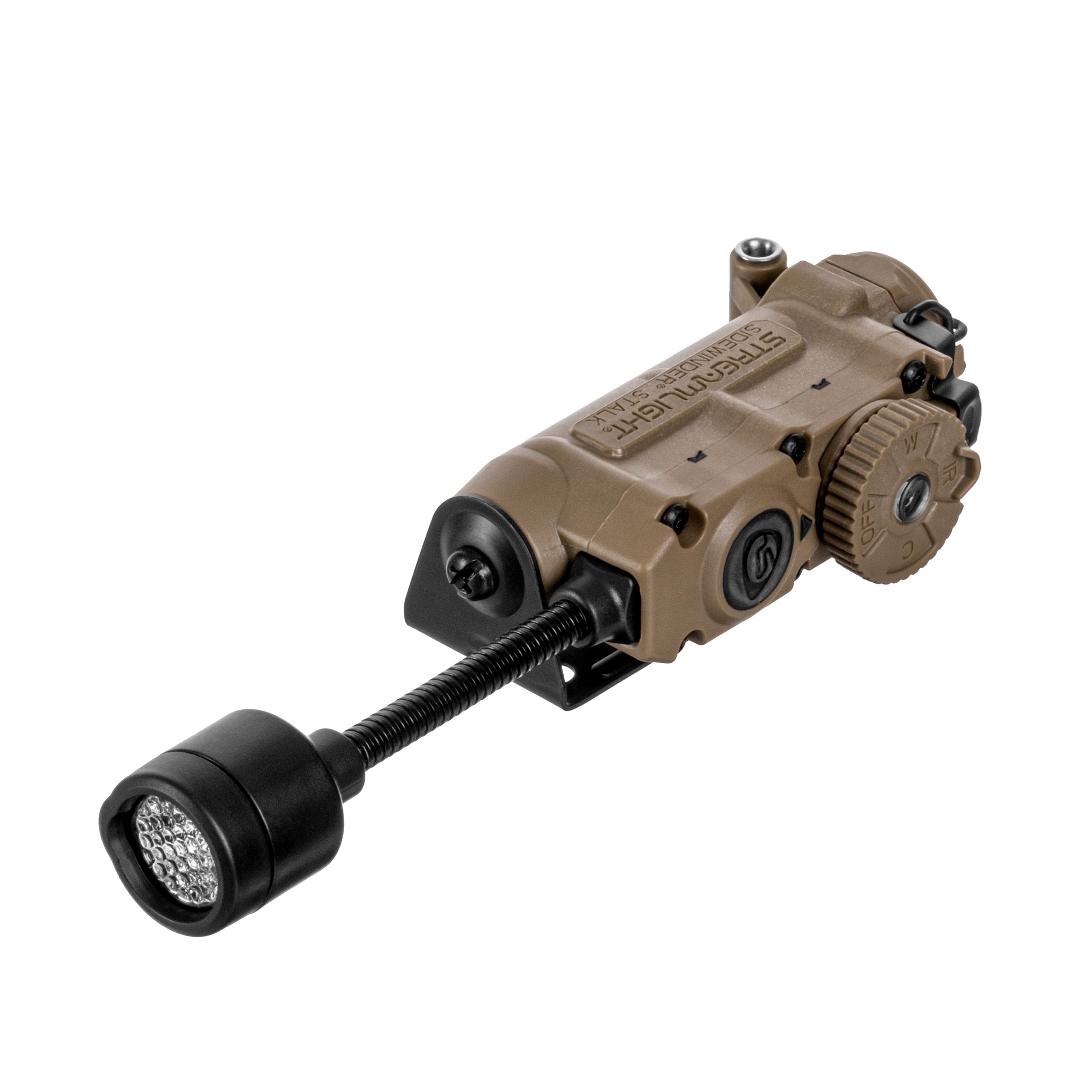 Streamlight - Helmtaschenlampe Sidewinder Stalk Helmet Arc Rail Mount Coyote - 76 Lumen