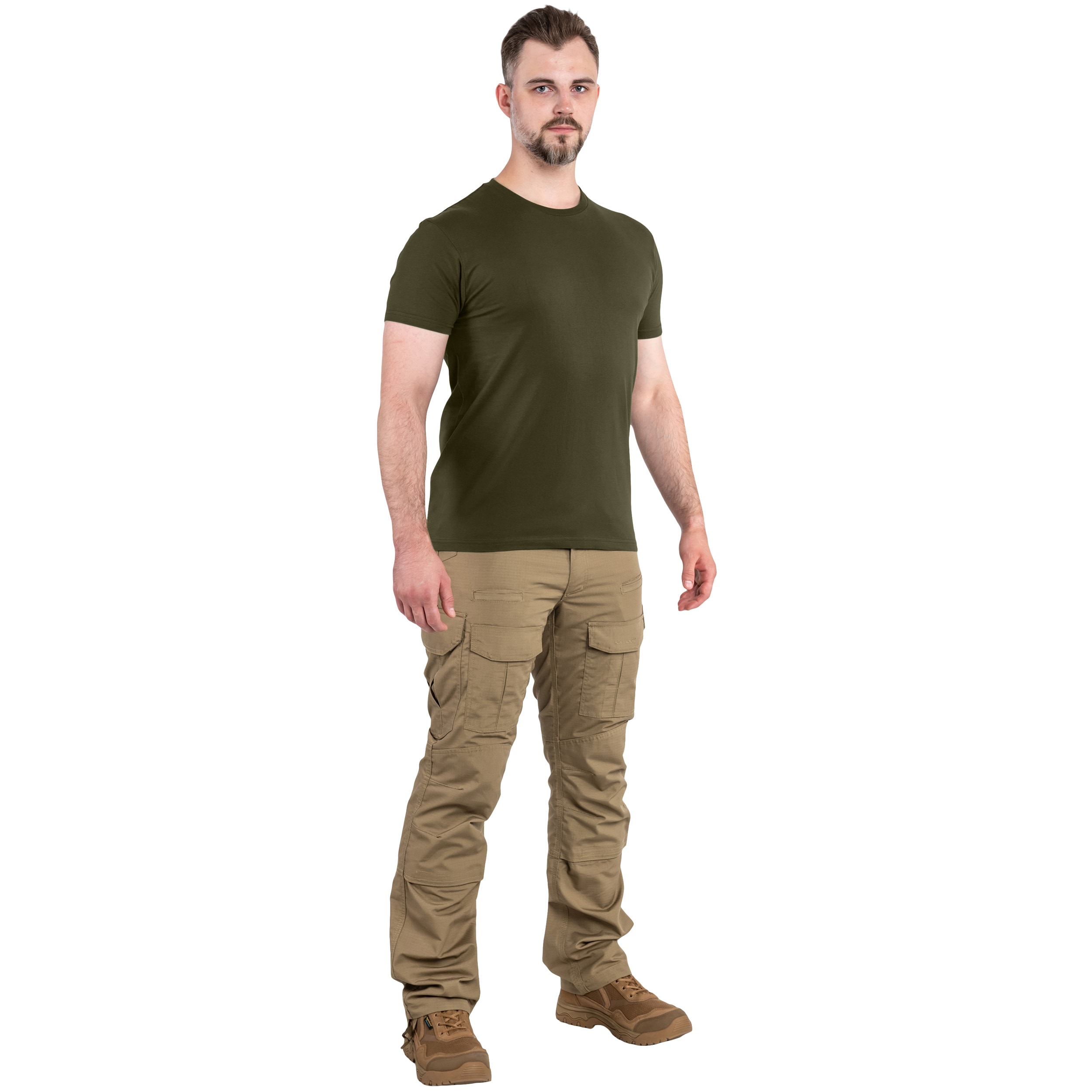 TM - Militär T-Shirt- Khaki