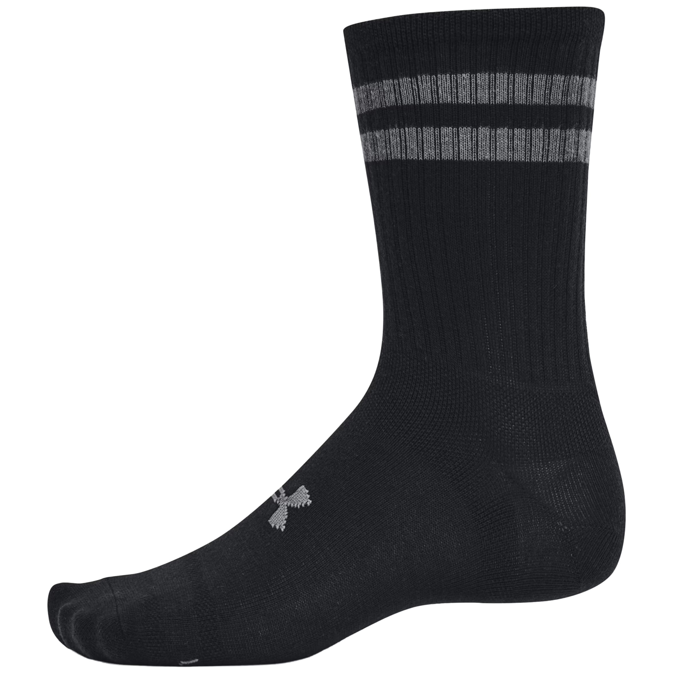 Under Armour - Essential Crew Sportsocken - 6 Paar - Black/Castlerock 