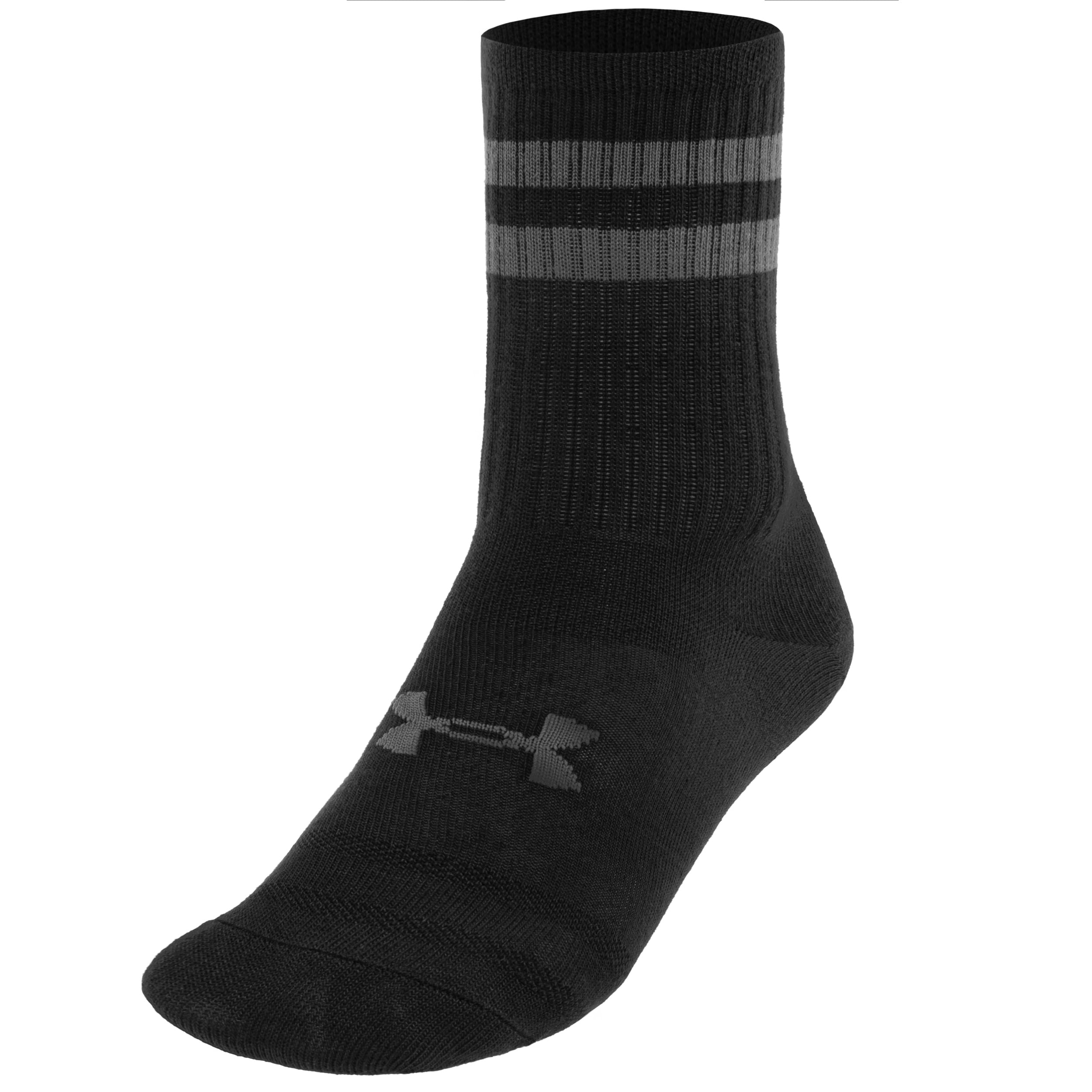 Under Armour - Essential Crew Sportsocken - 6 Paar - Black/Castlerock 