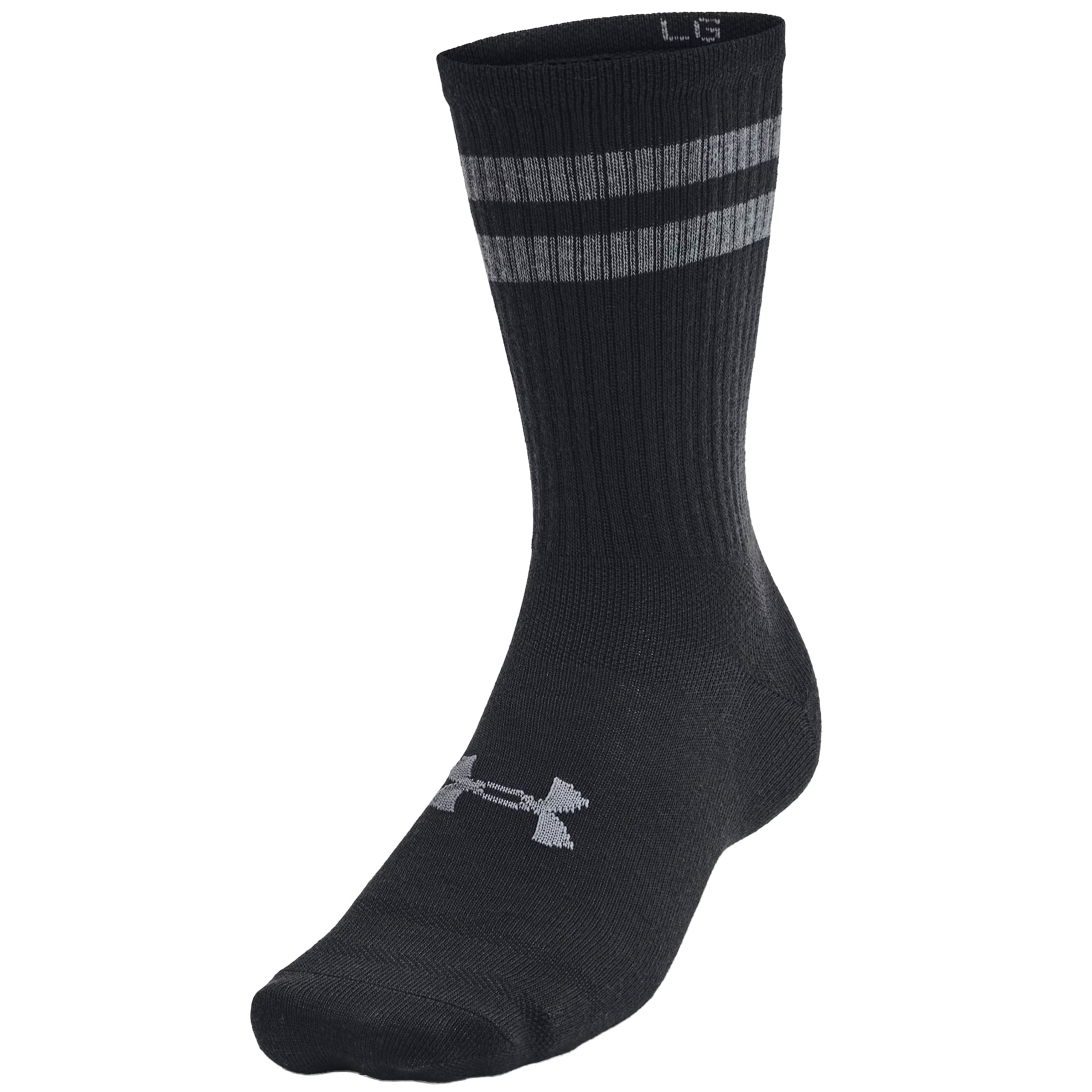 Under Armour - Essential Crew - Sportsocken 6 Paar - Black/White