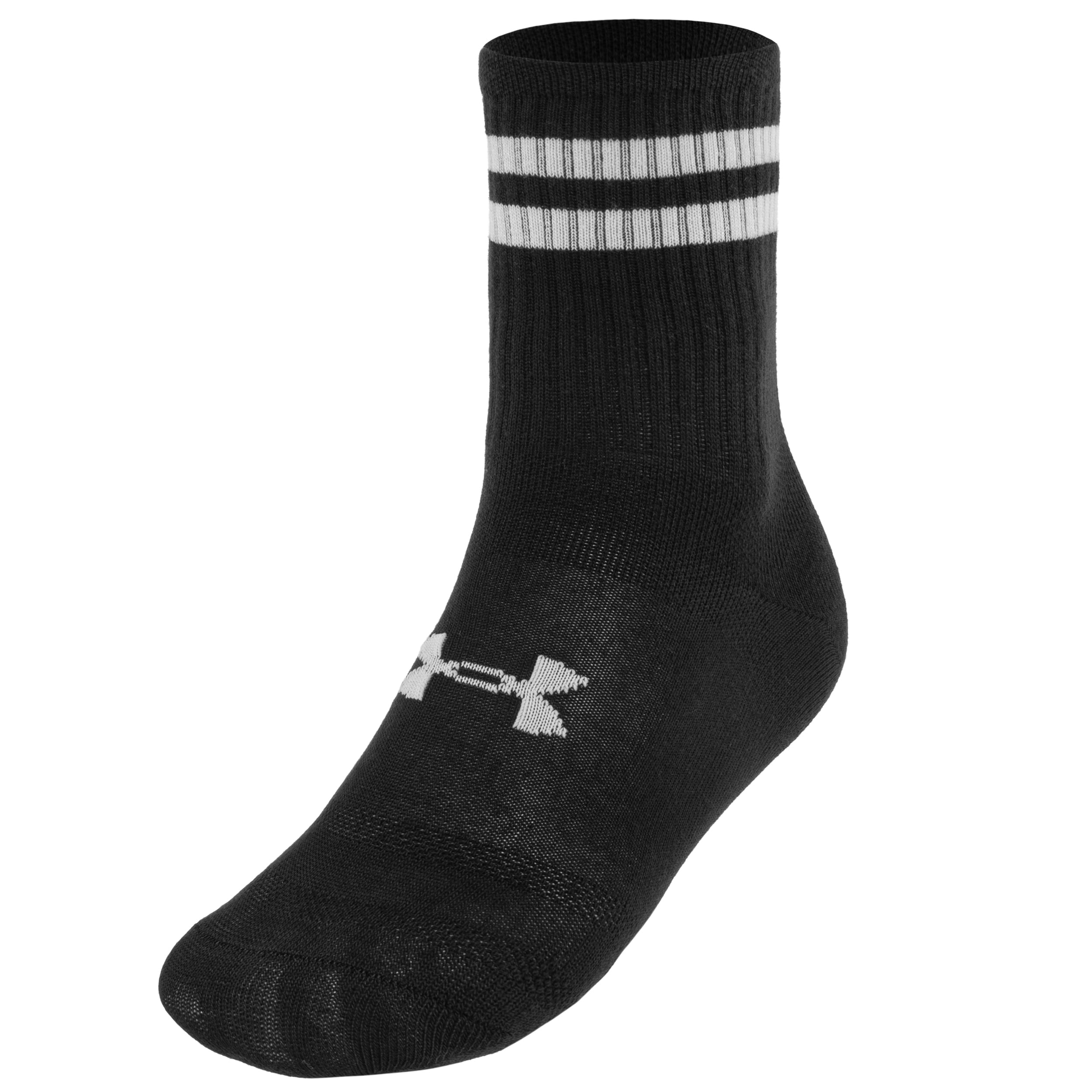 Under Armour - Essential Crew - Sportsocken 6 Paar - Black/White