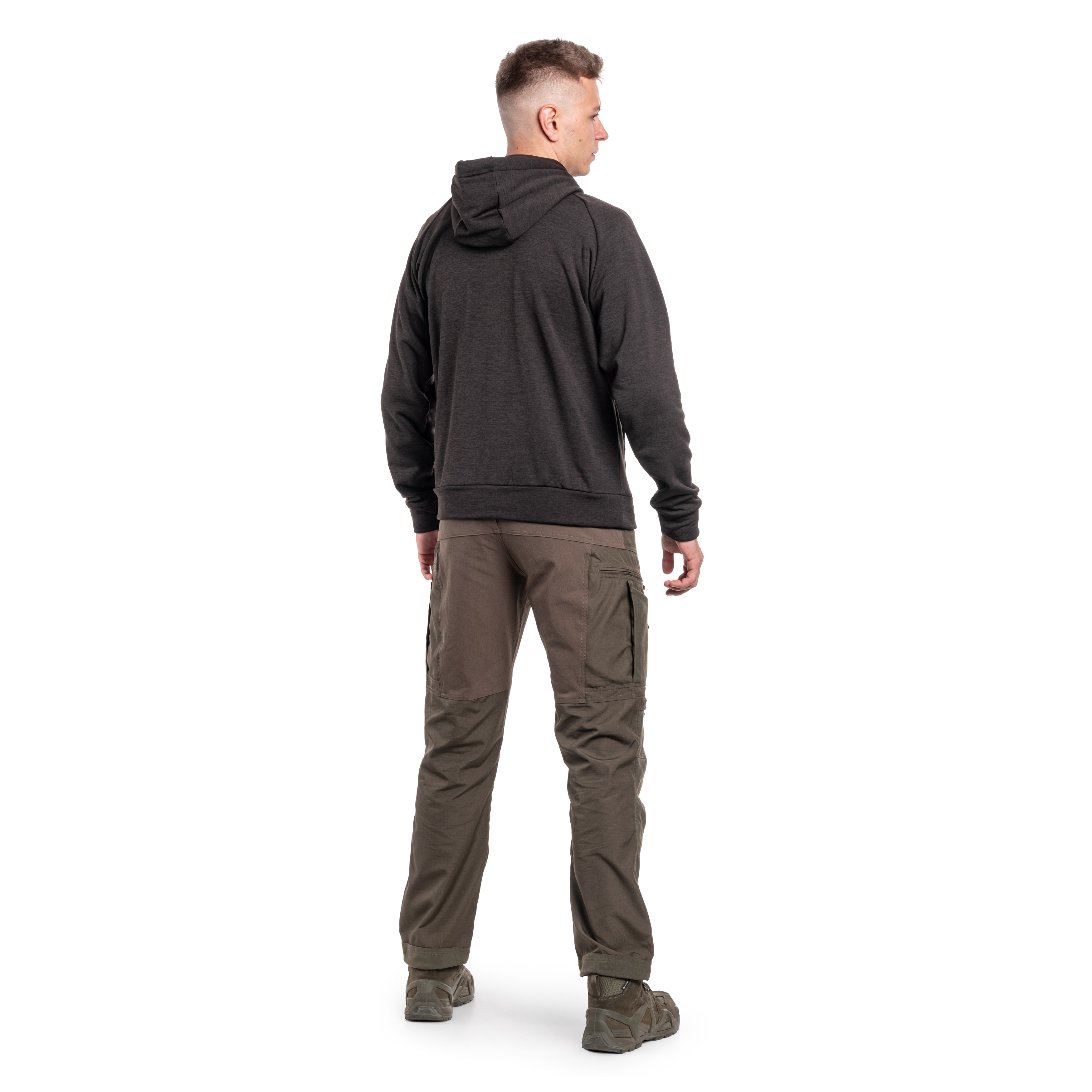 UF PRO - Hawk Raider Functional Hoodie Sweatshirt - Dark Brown