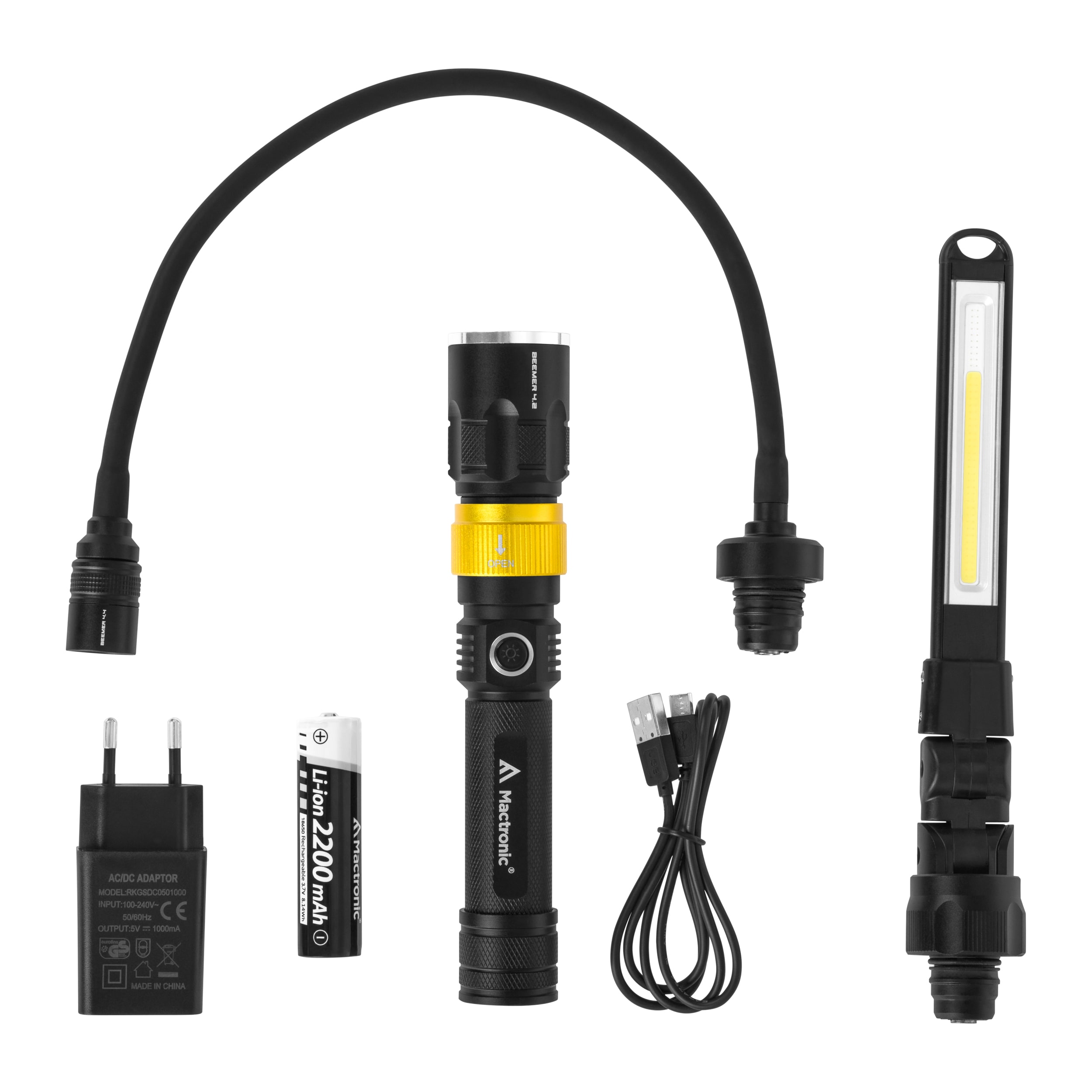 Mactronic - Beemer 4 Black Taschenlampe - 350 Lumen