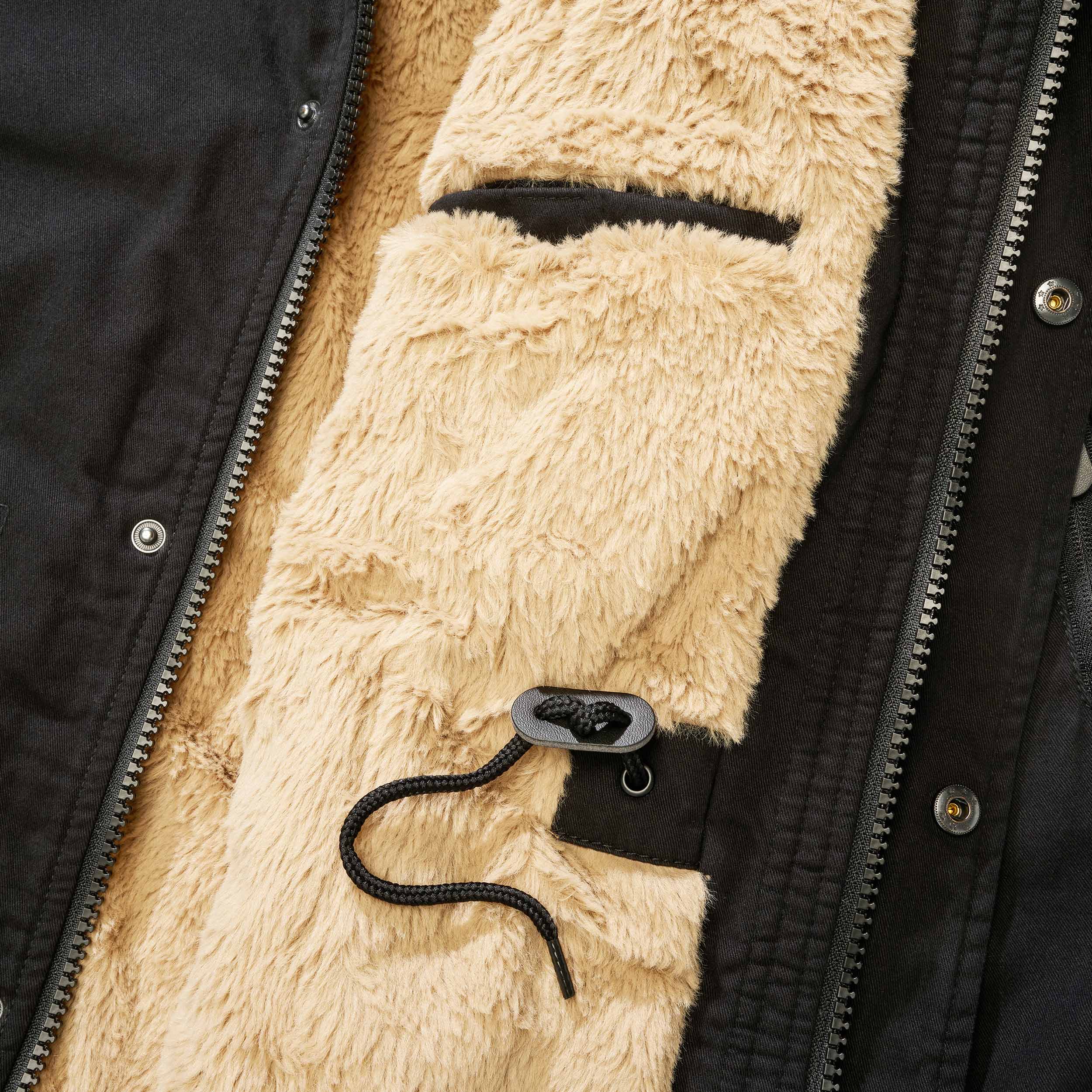 Military Wear - Fish Tail Parka Jacke - Black