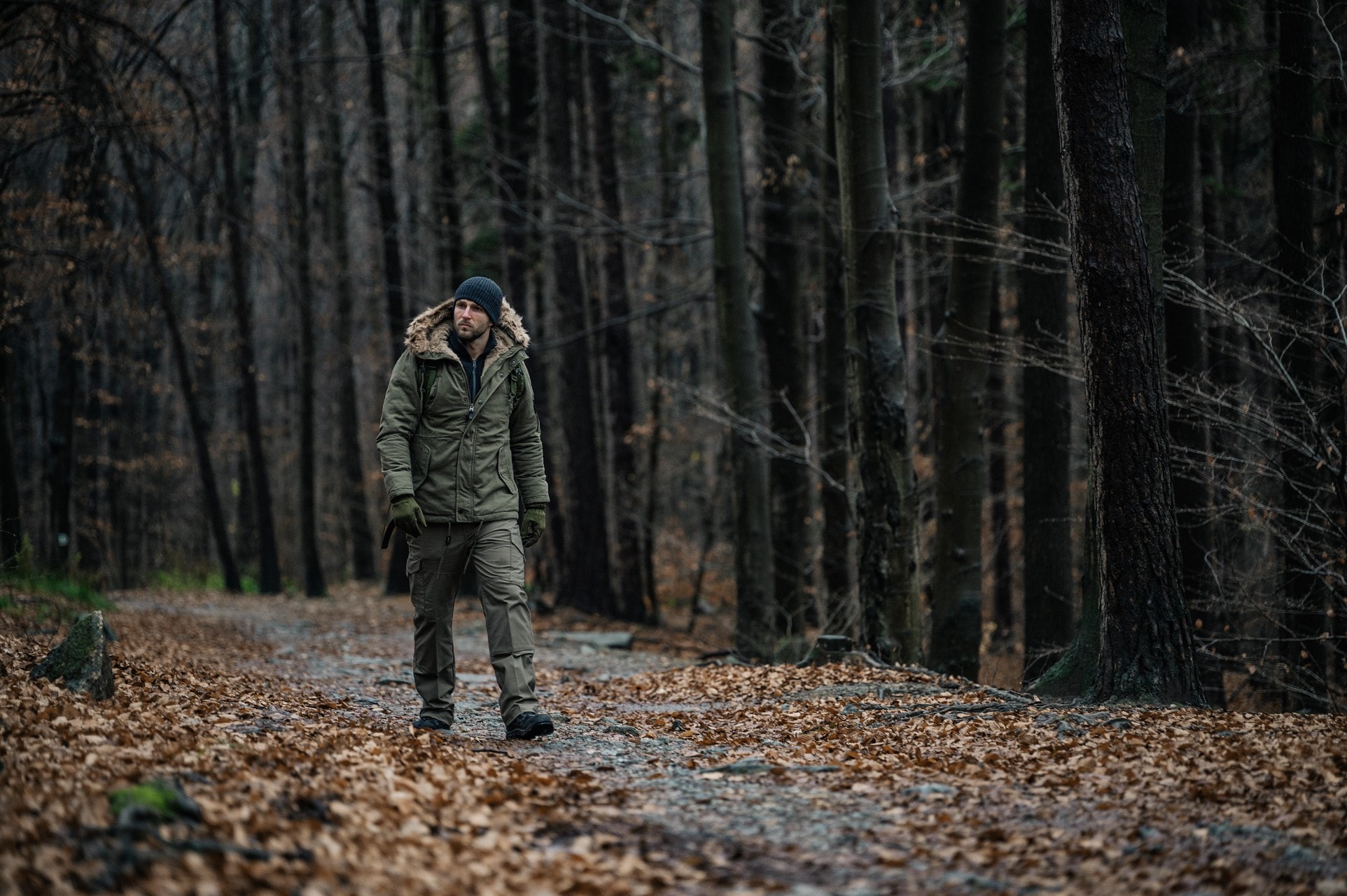 Military Wear - Fish Tail Parka Jacke - Olive