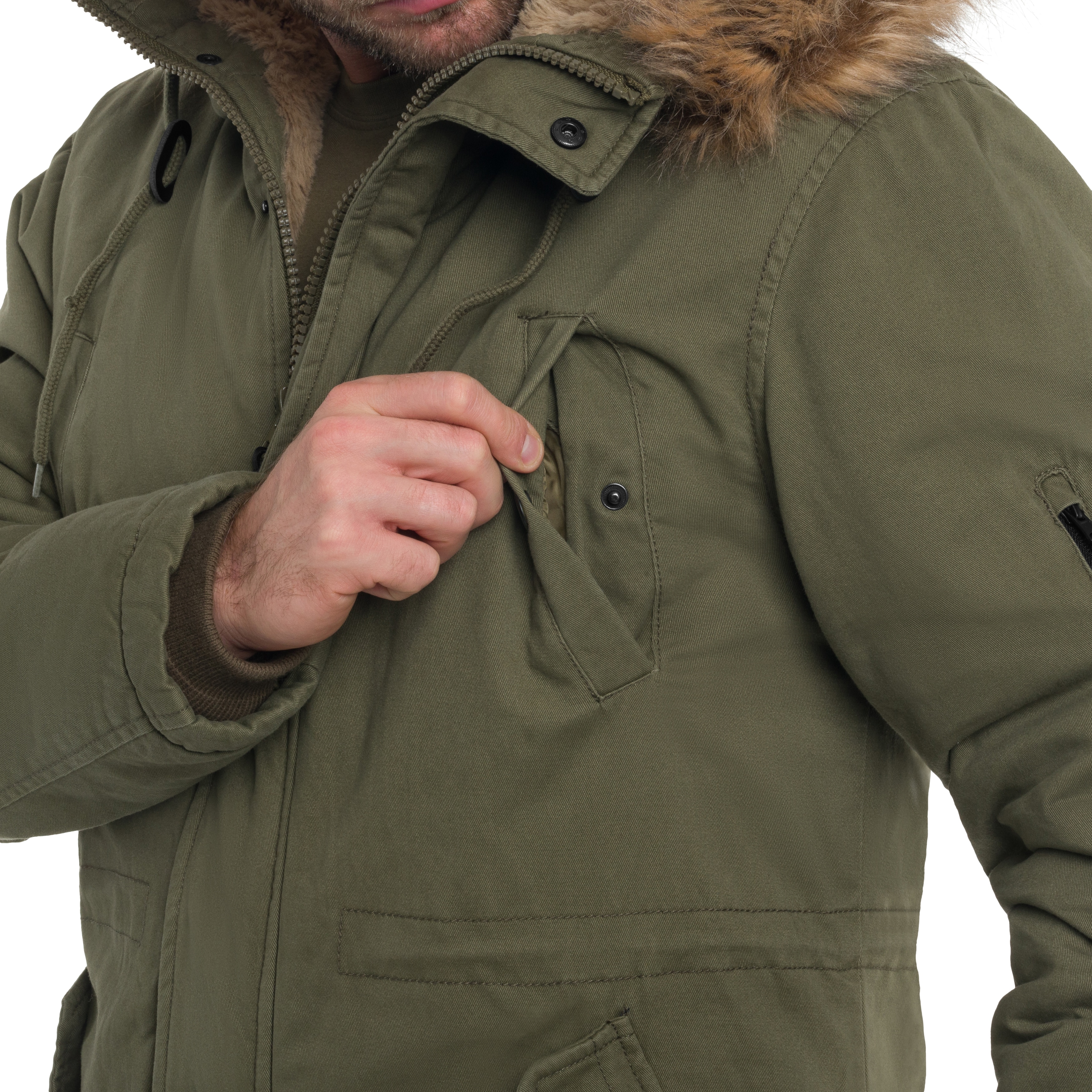 Military Wear - Fish Tail Parka Jacke - Olive