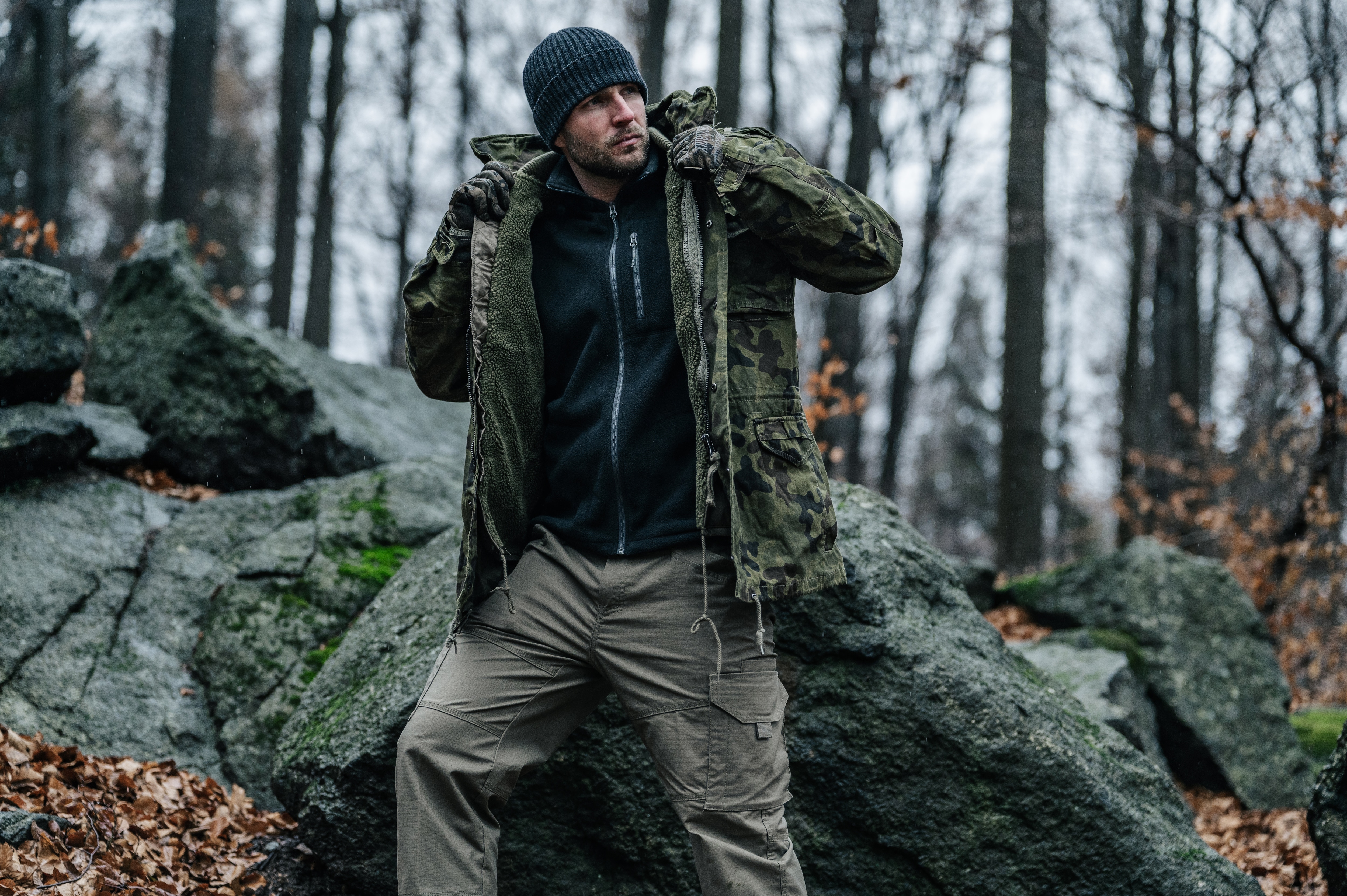 Military Wear - M65 Giant Jacke - wz.93 Pantera PL Woodland