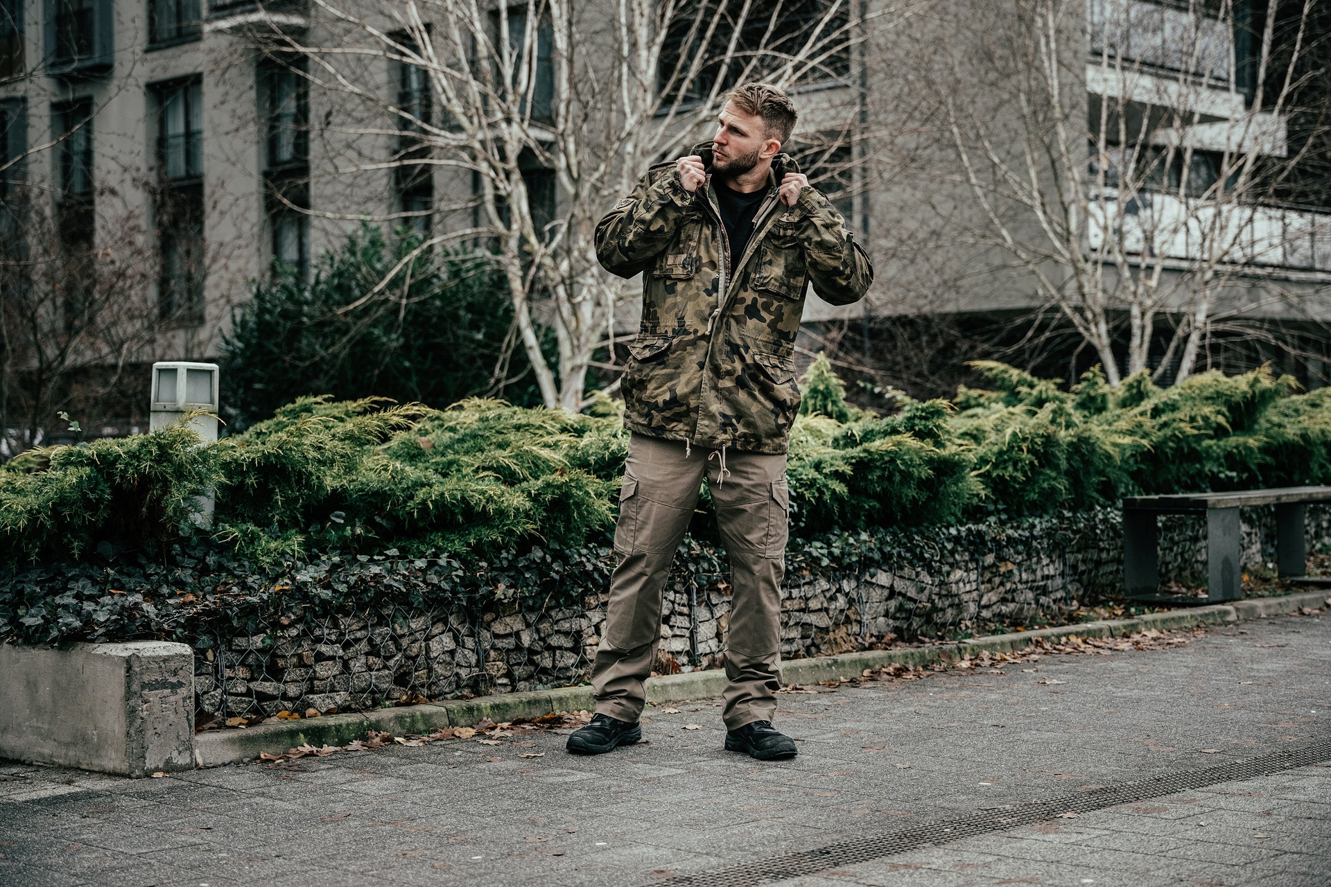 Military Wear - M65 Giant Jacke - wz.93 Pantera PL Woodland