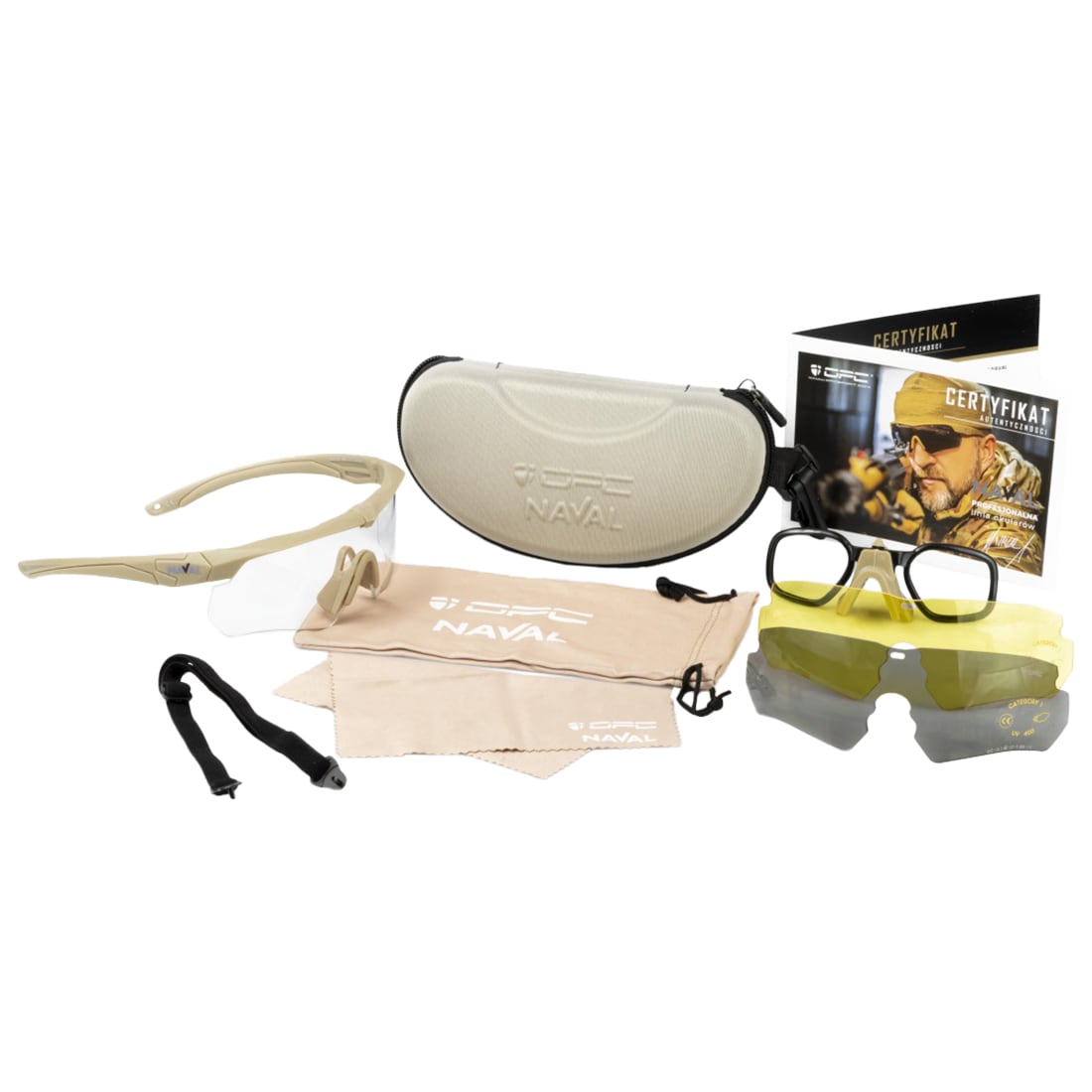 OPC - Ballistic Naval Set - Ballistische Brille - Matt Khaki