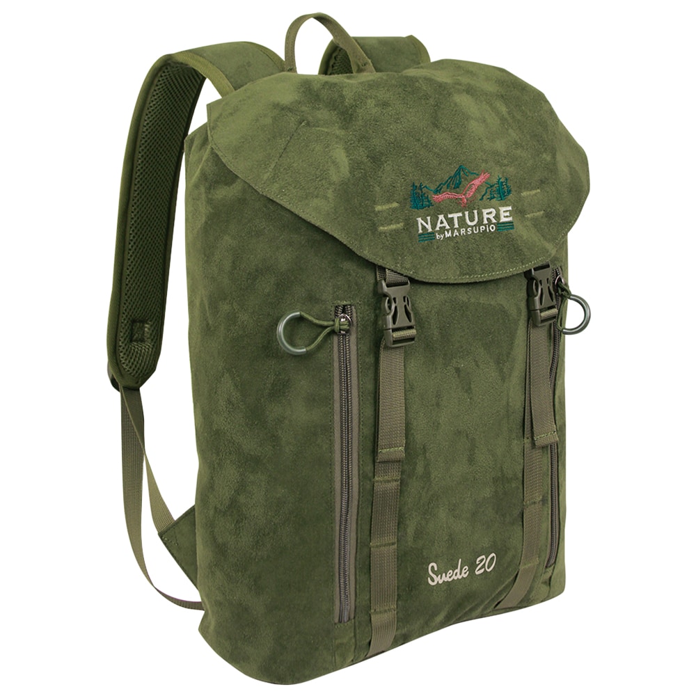 Nature by Marsupio - Suede 20 Green - Ruscksack - 20 l