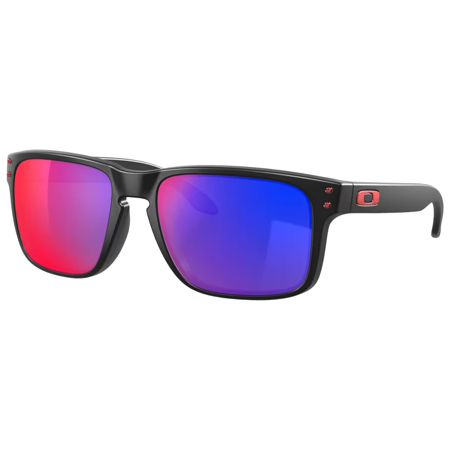 Oakley - Holbrook Sonnenbrille - Matte Black/Red Iridium Lenses