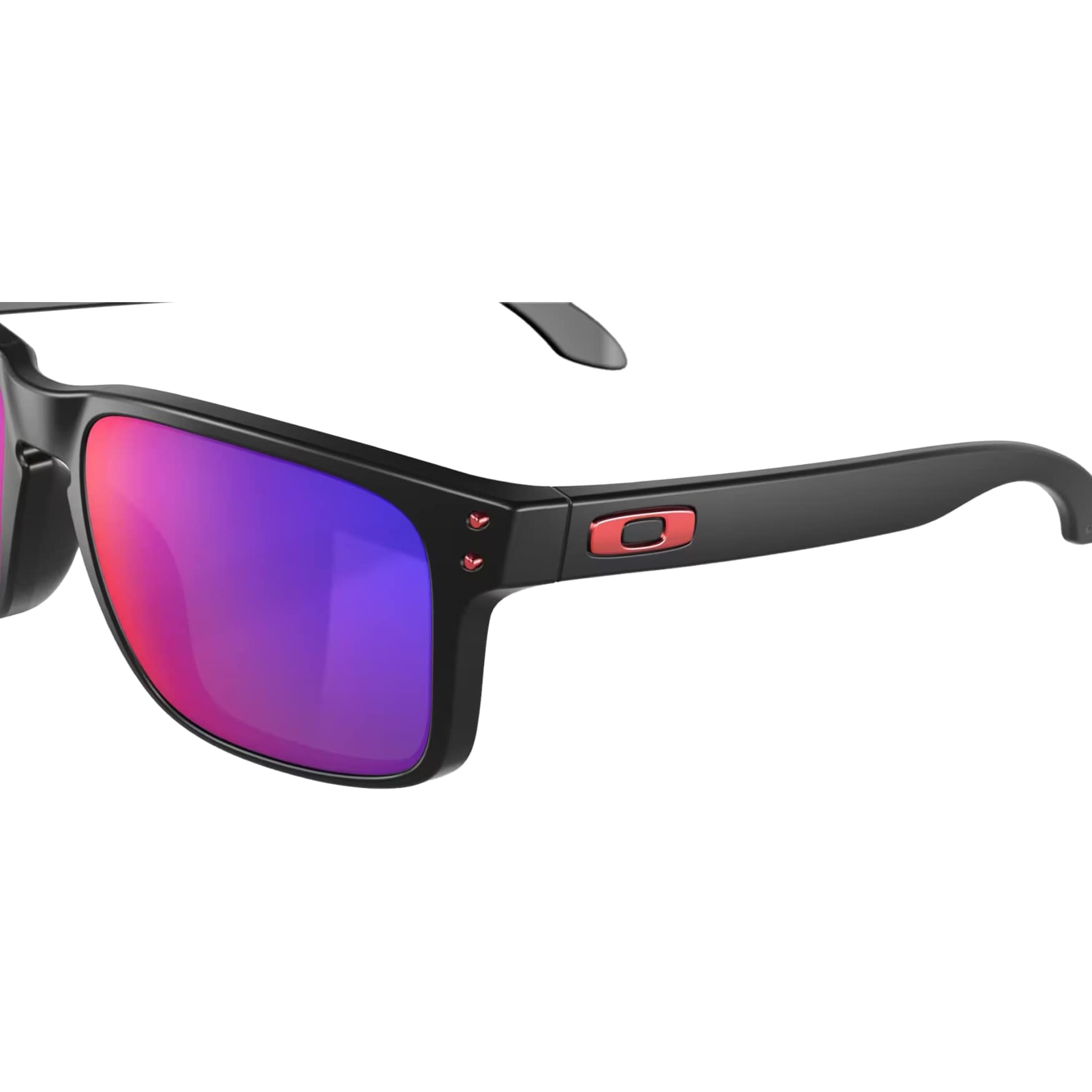 Oakley - Holbrook Sonnenbrille - Matte Black/Red Iridium Lenses