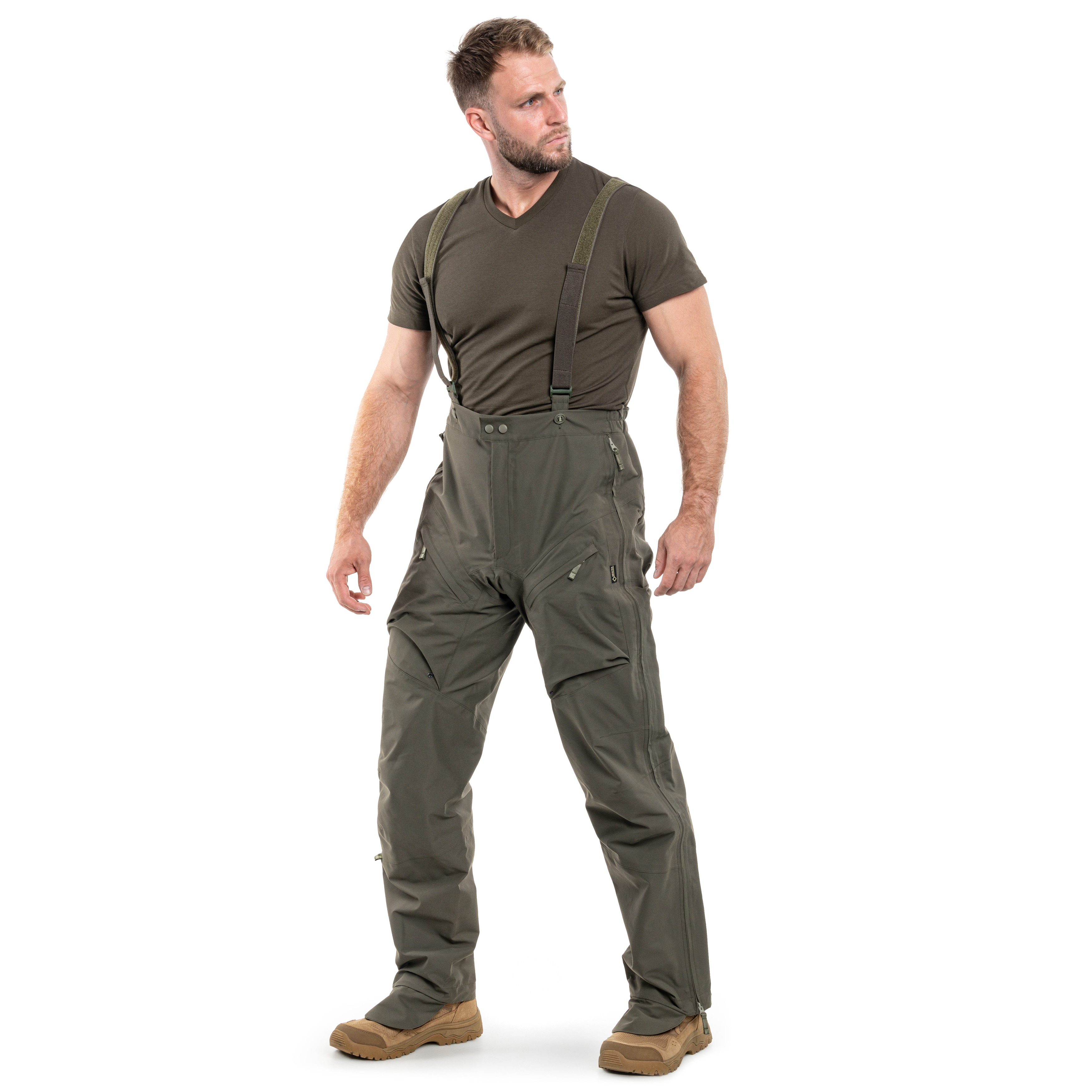 UF PRO - Monsoon XT Tactical Rain Pants - Wasserdichte Regenhose - Brown Grey