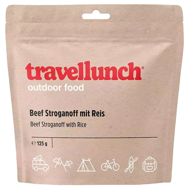 Travellunch - Gefriergetrocknetes Lebensmittel - Rindfleisch Stroganoff 125 g