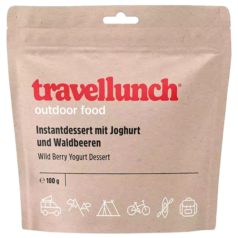 Travellunch - Gefriergetrocknete Lebensmittel Wildheidelbeer-Joghurt-Dessert  100 g