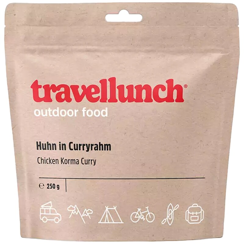 Travellunch - Gefriergetrocknete Lebensmittel - Korma Curry mit Huhn - 250 g