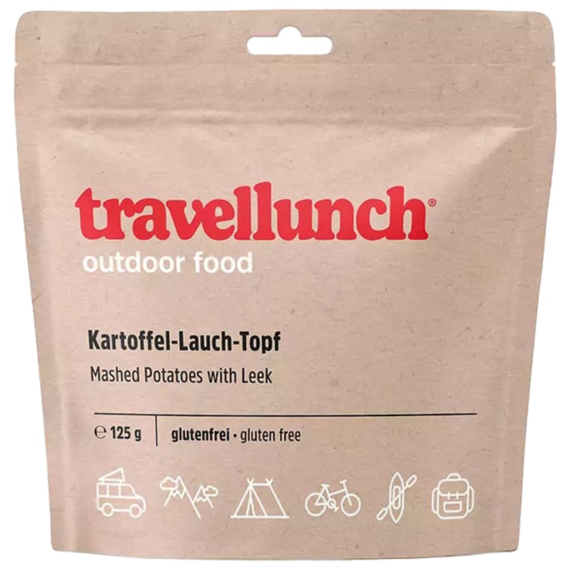 Travellunch - Gefriergetrocknete Lebensmittel Kartoffelpüree mit Lauch, Röstzwiebeln, Karotten und Milch 125 g