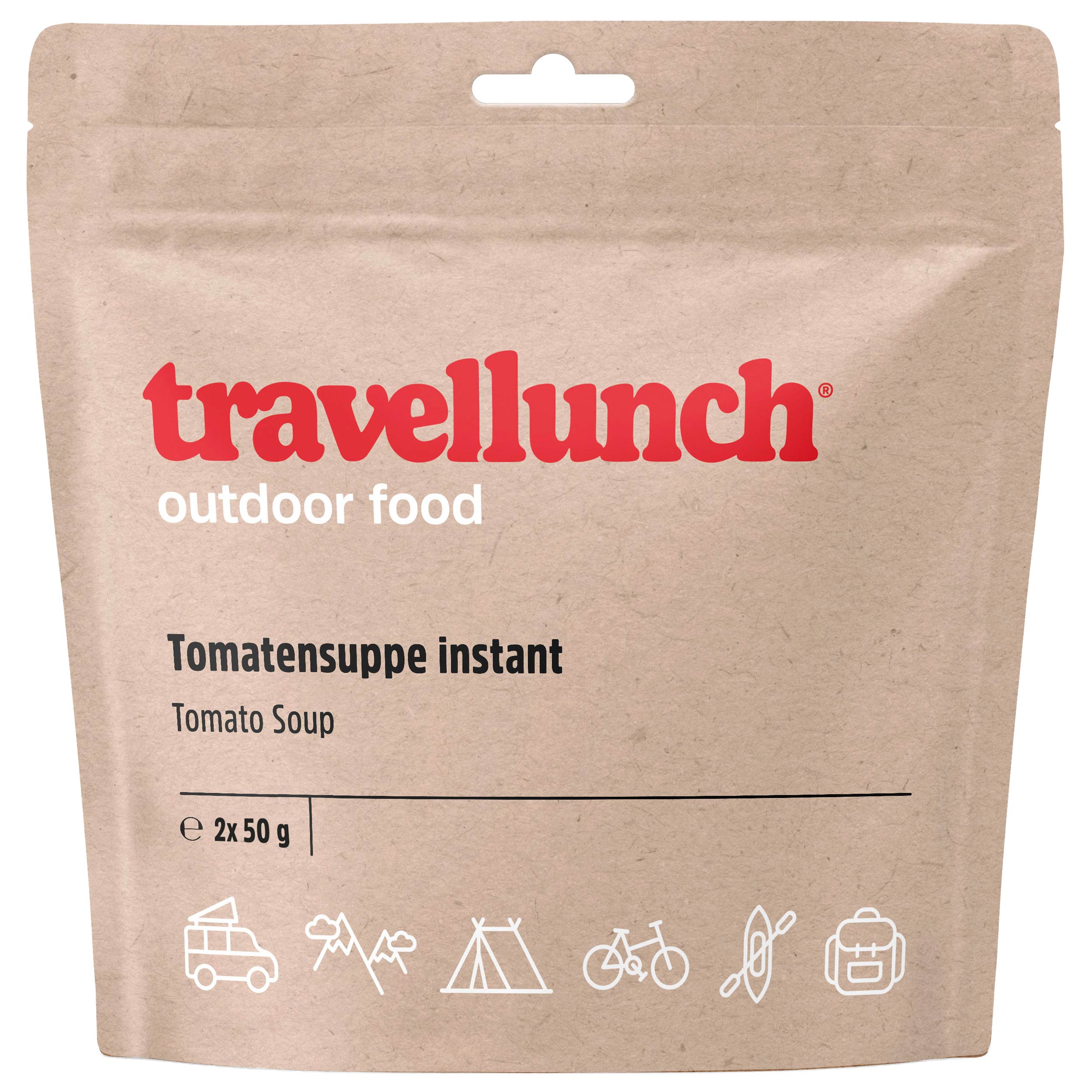 Travellunch - Gefriergetrocknete Lebensmittel - Tomatensuppe mit Croûtons 100 g