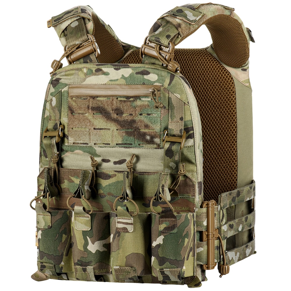 M-Tac - Cuirass Fast Elite - Plate Carrier Taktische Weste für L/XL-Platten - MultiCam