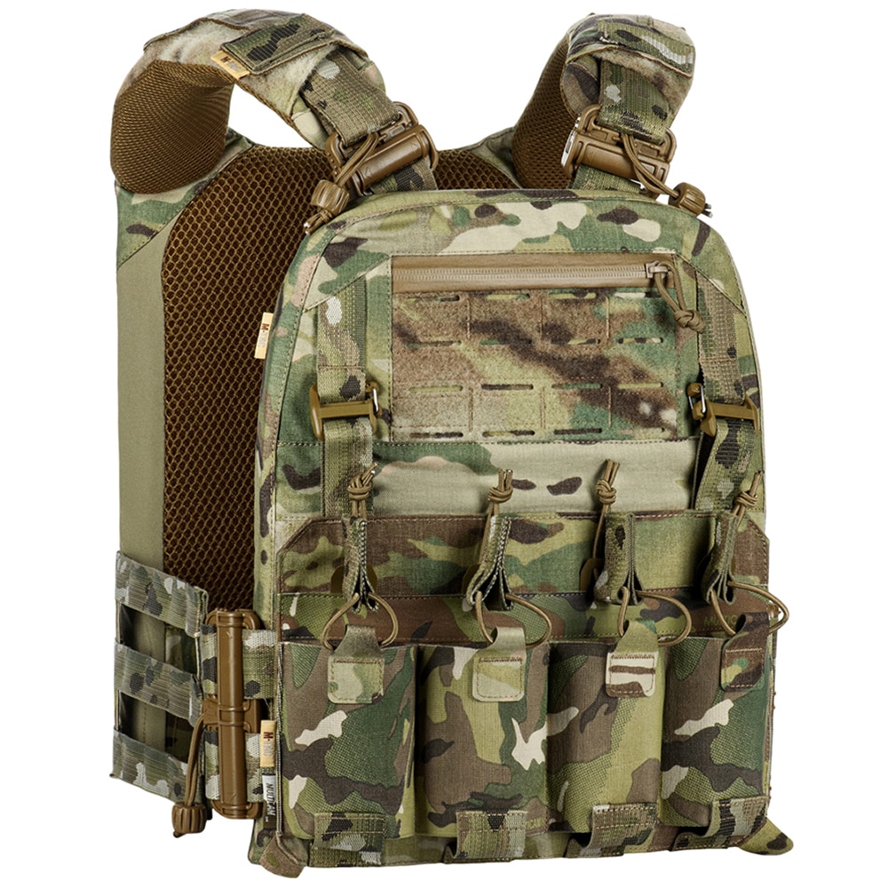 M-Tac - Cuirass Fast Elite - Plate Carrier Taktische Weste für L/XL-Platten - MultiCam