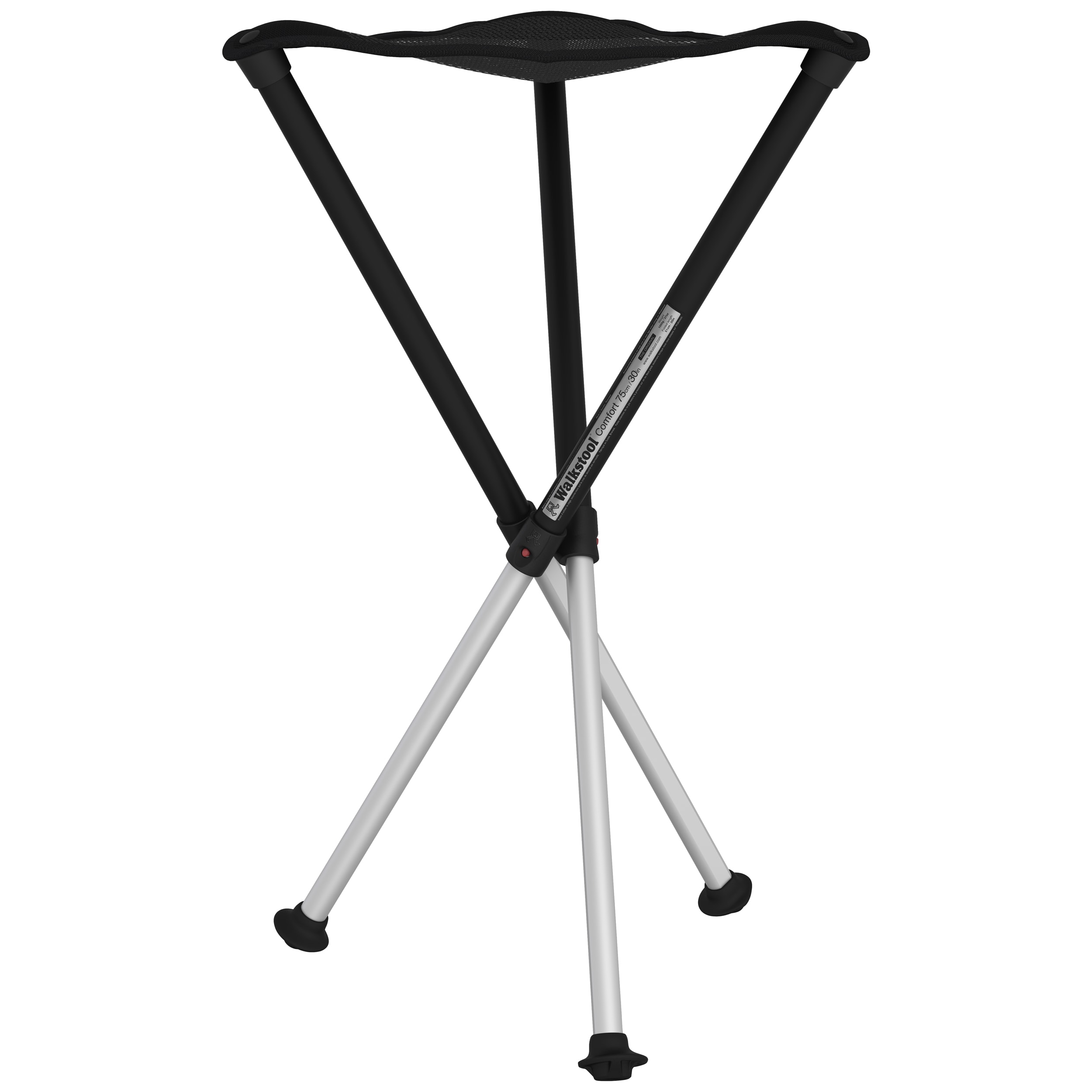 Walkstool - Comfort 75 - Faltbarer Campingstuhl - Black