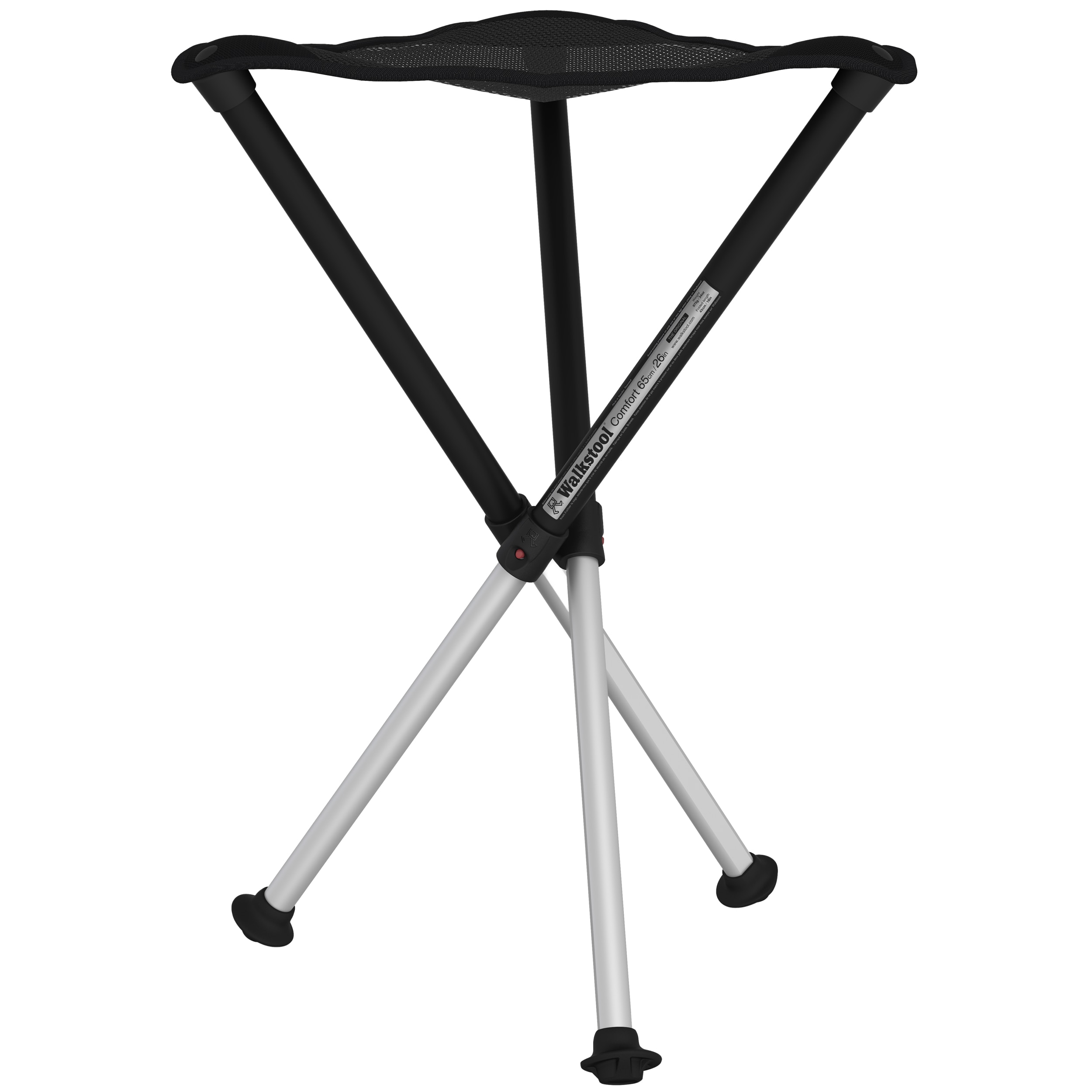 Walkstool - Comfort 65 - Faltbarer Campingstuhl - Black