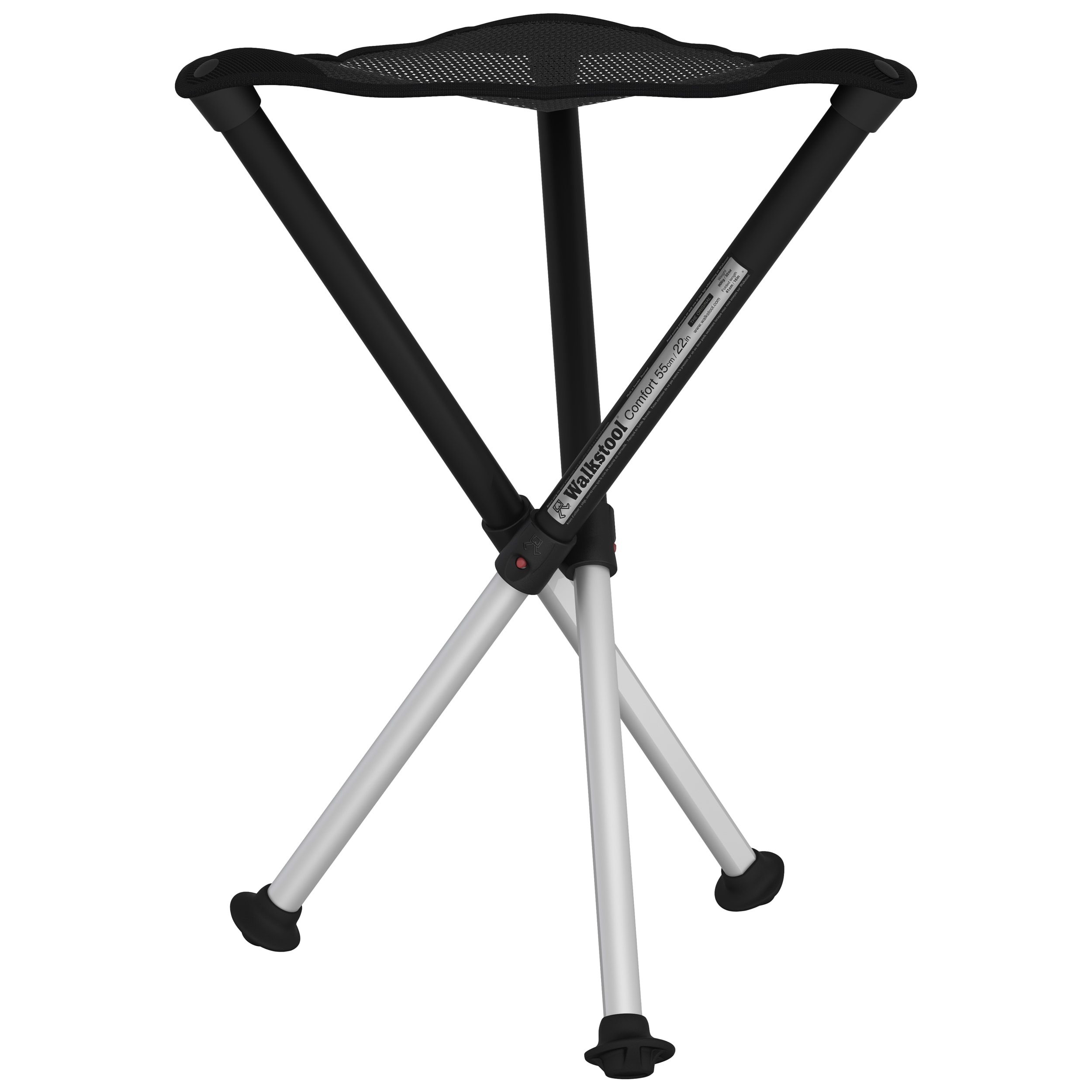 Walkstool - Comfort 55 - Faltbarer Campingstuhl - Black