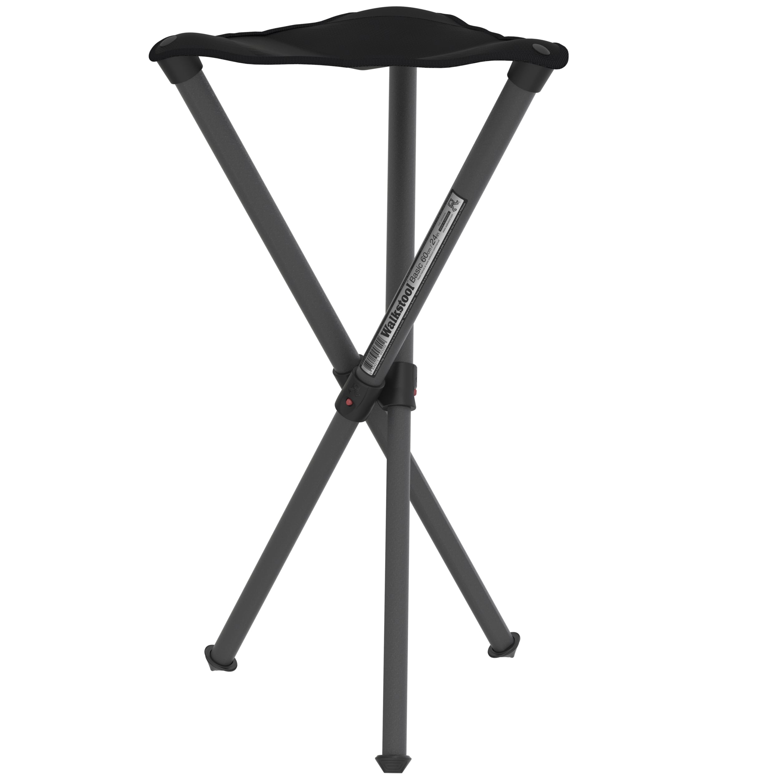 Walkstool - Basic 60 - Faltbarer Campingstuhl - Black/Grey