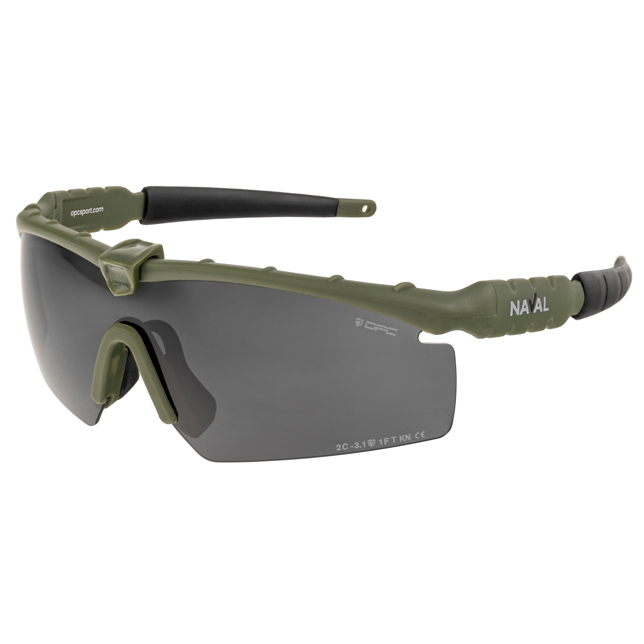 OPC Sport - Tactic Naval Set Taktische Brille - Matt Green/Smoke/Yellow