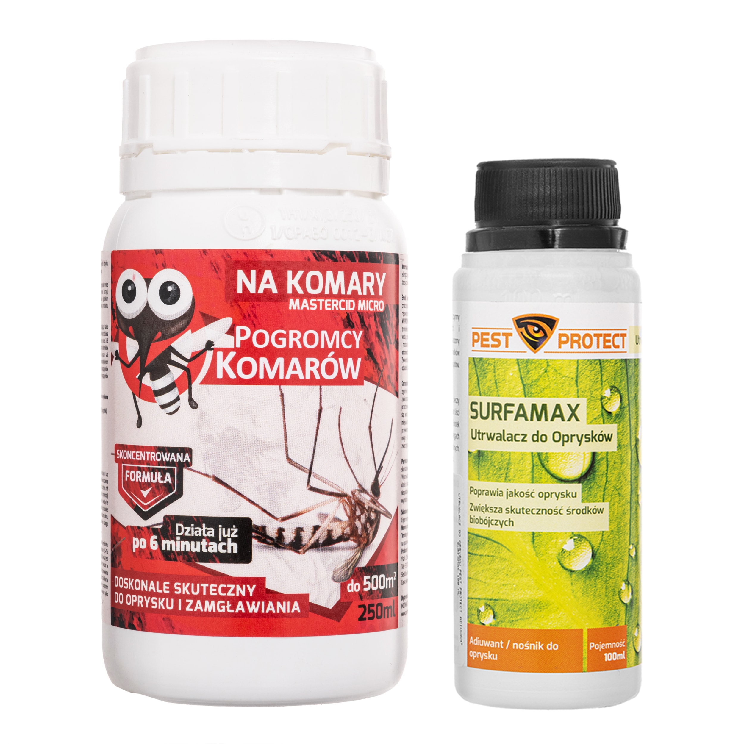 Pogromcy Komarów Mückenschutzmittel 250 ml + Fixiermittel 100 ml - Set