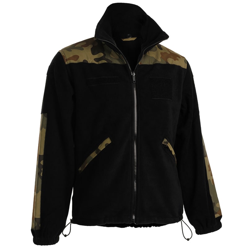 MaxPro-Tech - Grom Fleece-Sweatshirt - Black/wz.93 Pantera PL Woodland