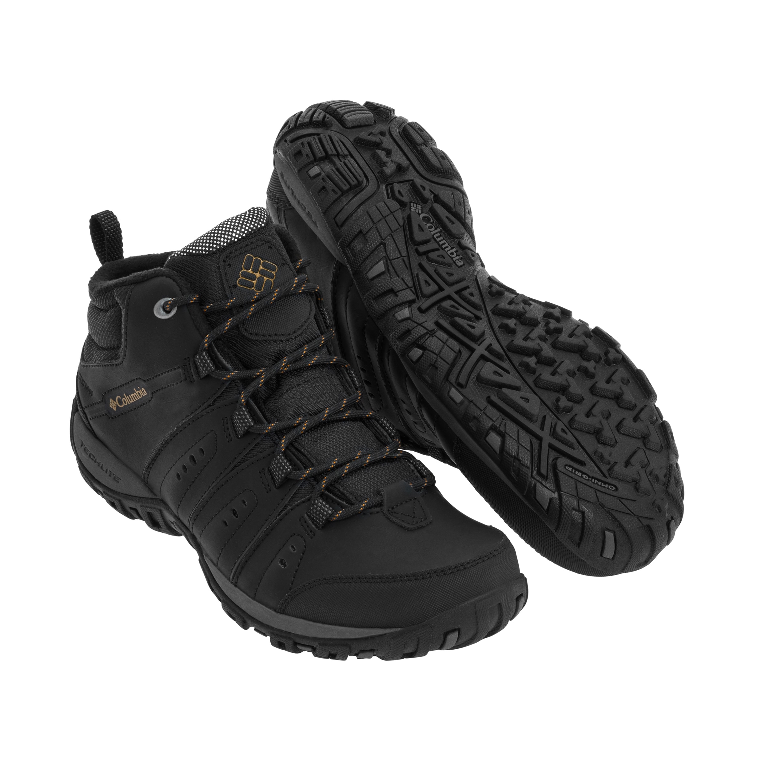 Columbia - Woodburn II Mid Waterproof - Trekkingschuhe - Black/Goldenrod