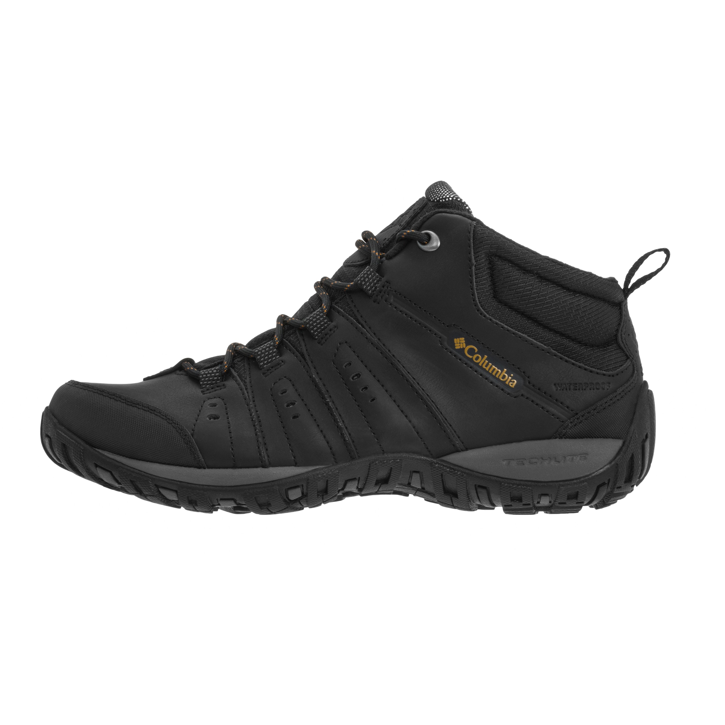 Columbia - Woodburn II Mid Waterproof - Trekkingschuhe - Black/Goldenrod