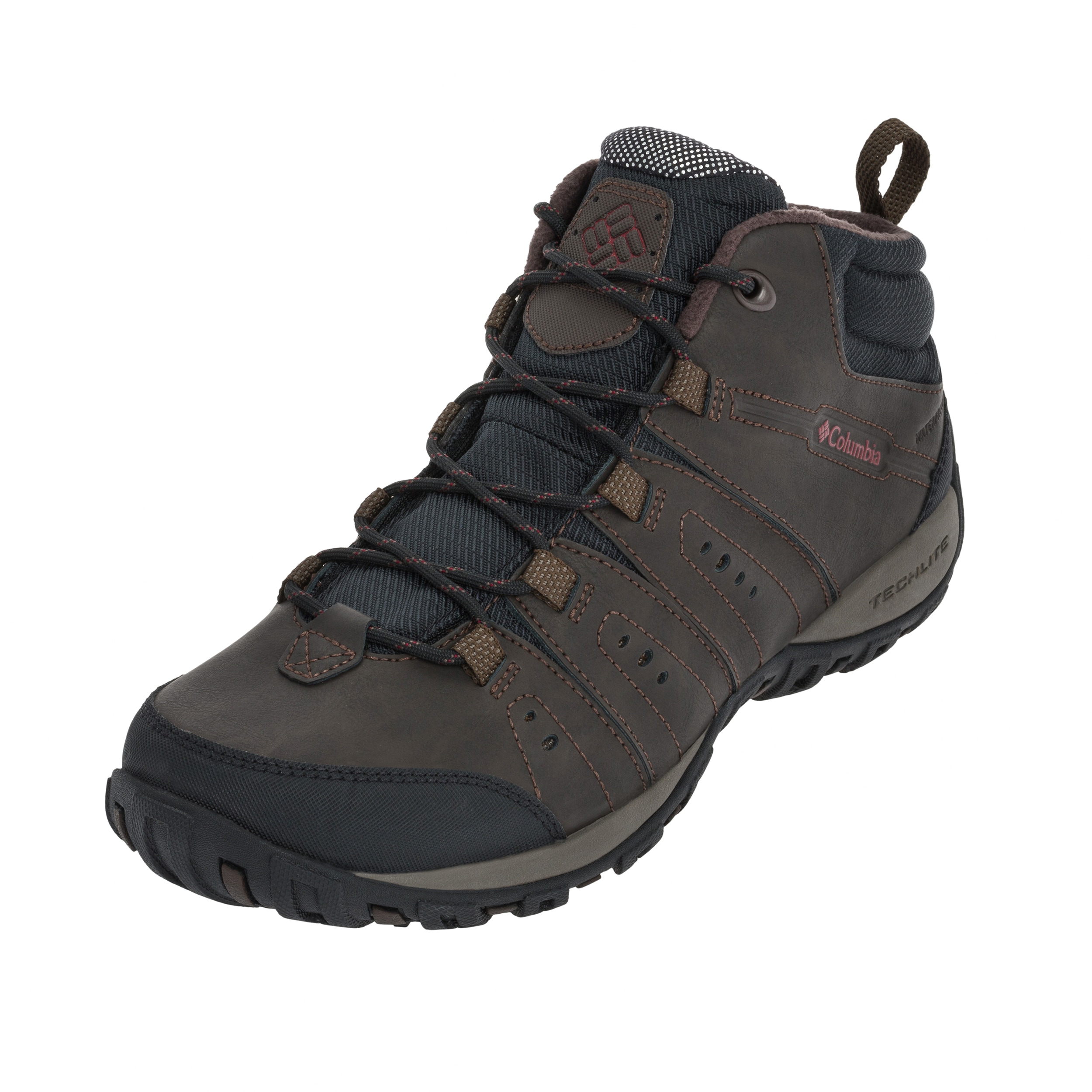 Columbia - Woodburn II Mid Waterproof Schuhe - Cordovan/Garnet Red