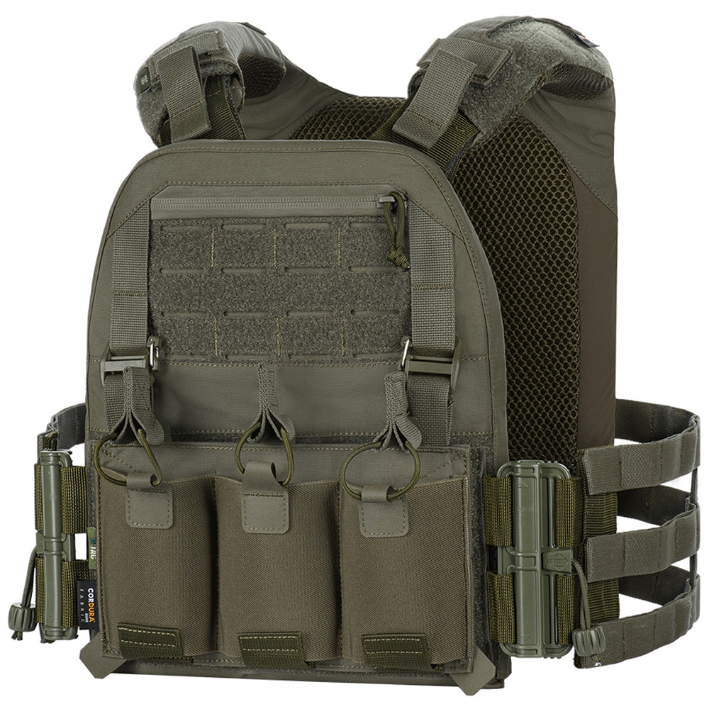 M-Tac - Cuirass Elite Taktische Weste vom Typ Plate Carrier - Ranger Green