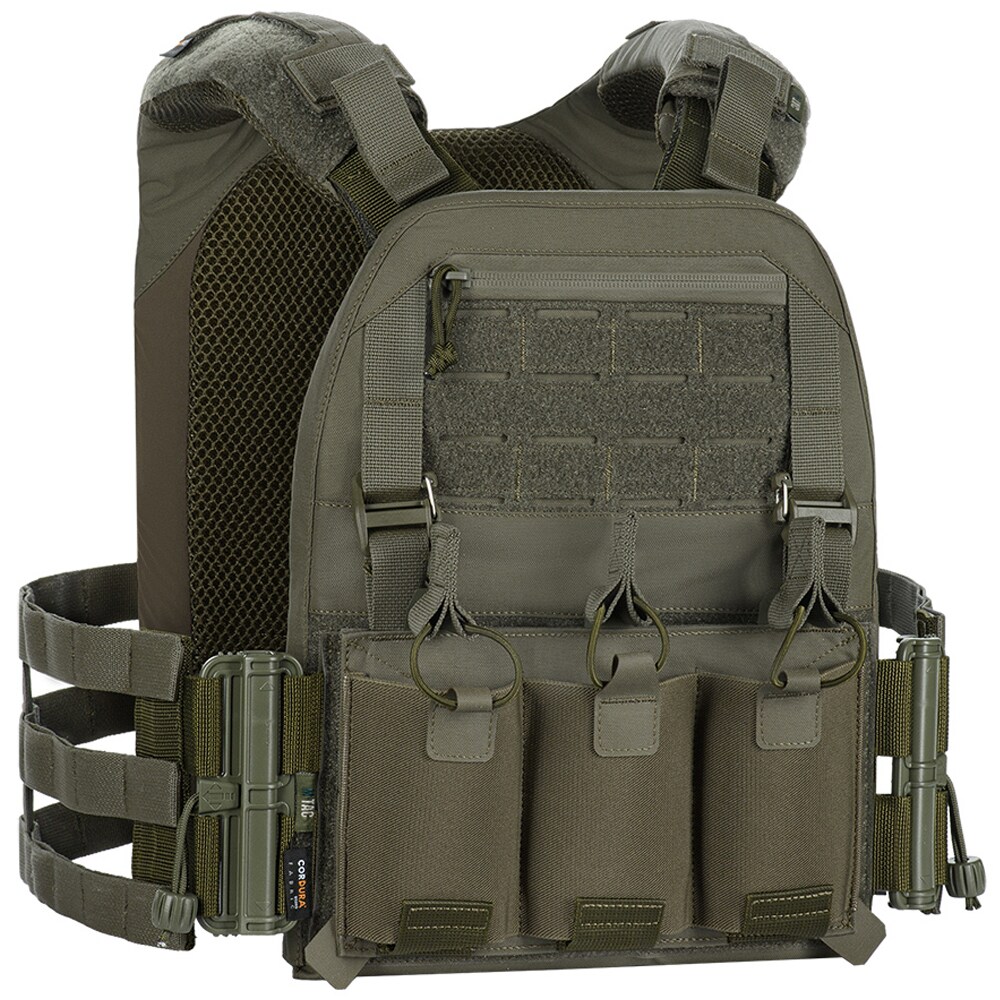 M-Tac - Cuirass Elite Taktische Weste vom Typ Plate Carrier - Ranger Green