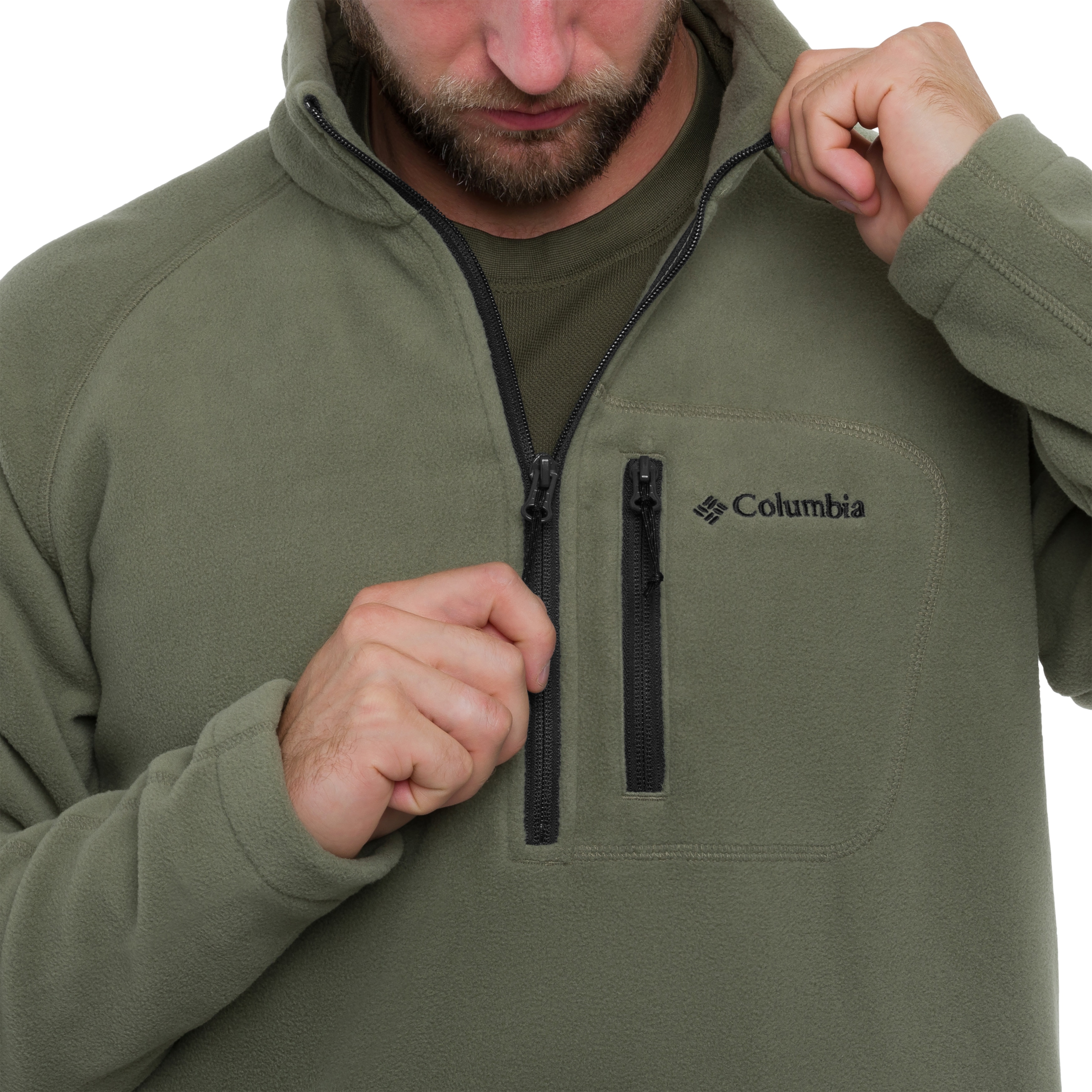 Columbia - Fast Trek III Half Zip - Fleece - Stone Green/Shark