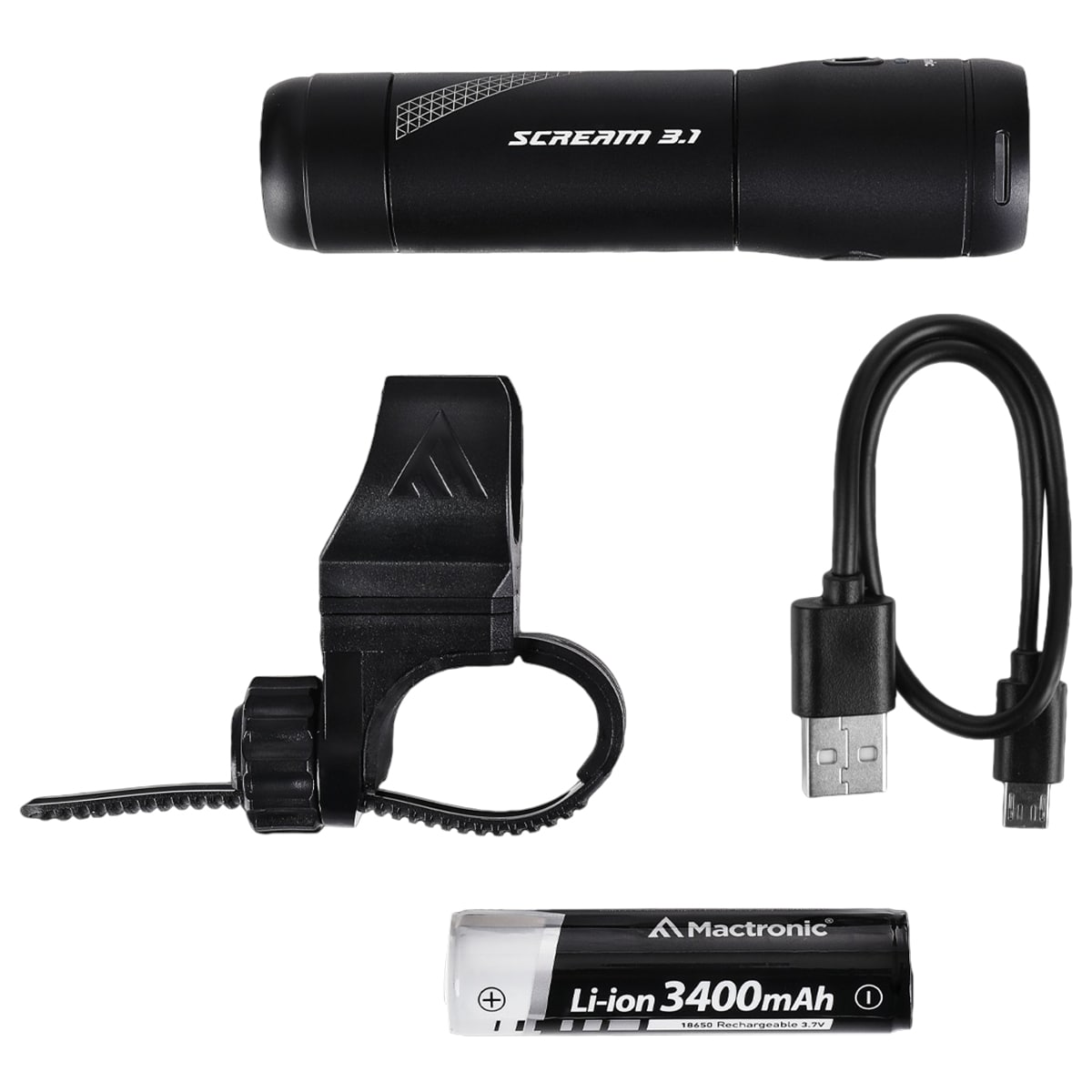 Mactronic - Scream 3.1 ABF0167 - Vorderes Fahrradlicht - 1000 Lumen