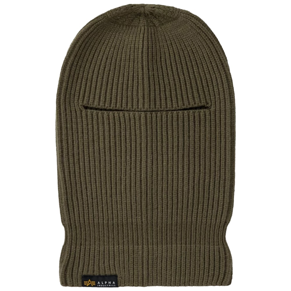 Alpha Industries - Label Balaclava Sturmhaube - Dark Olive