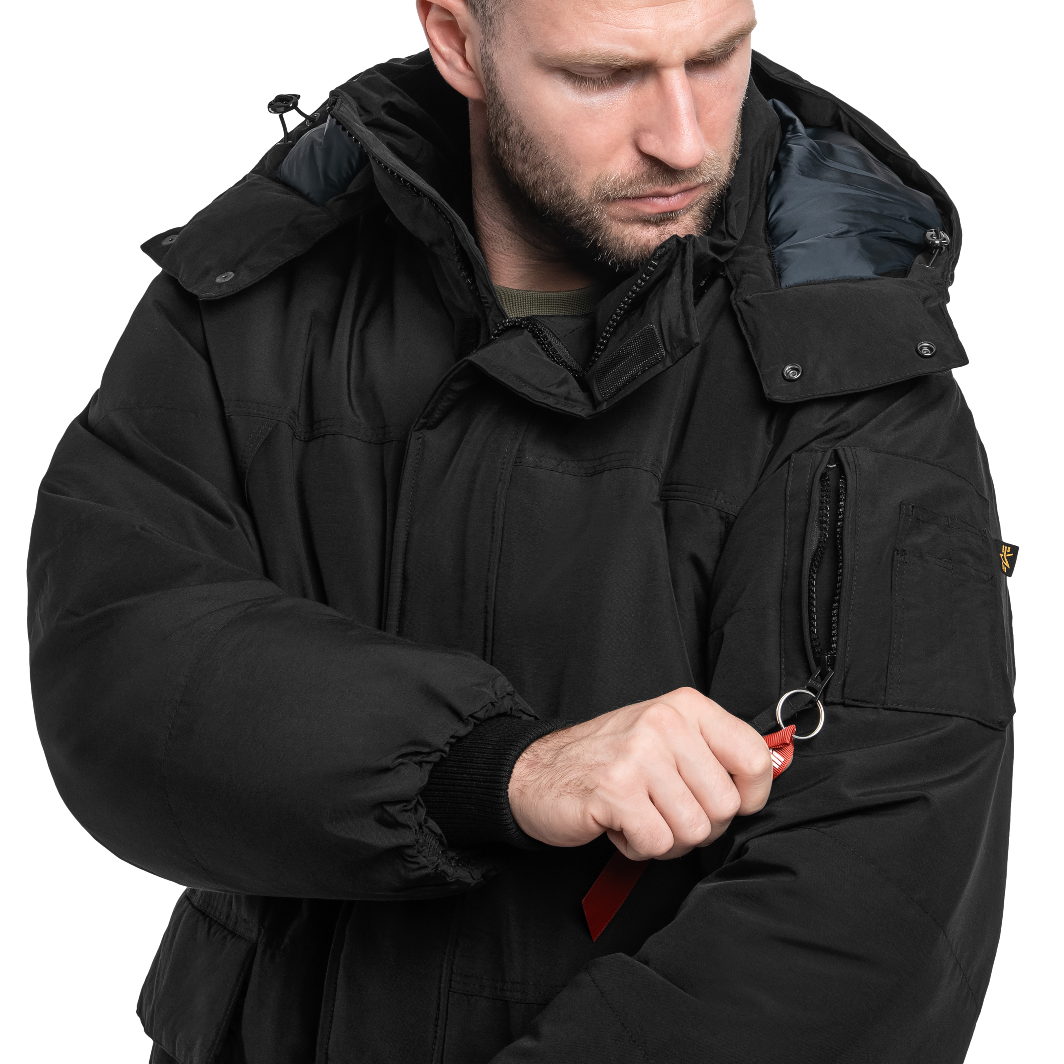 Alpha Industries - Puffer Parka Jacke - Black