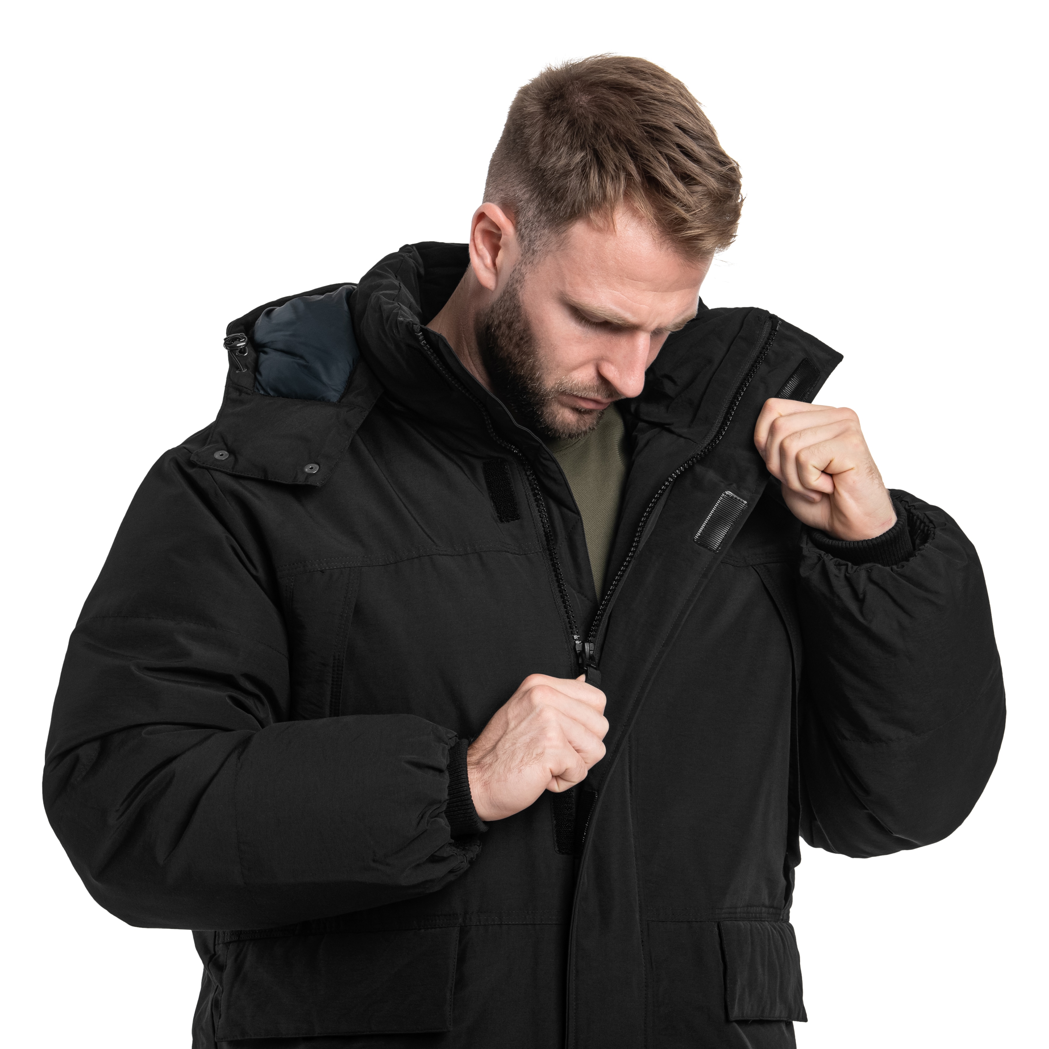 Alpha Industries - Puffer Parka Jacke - Black