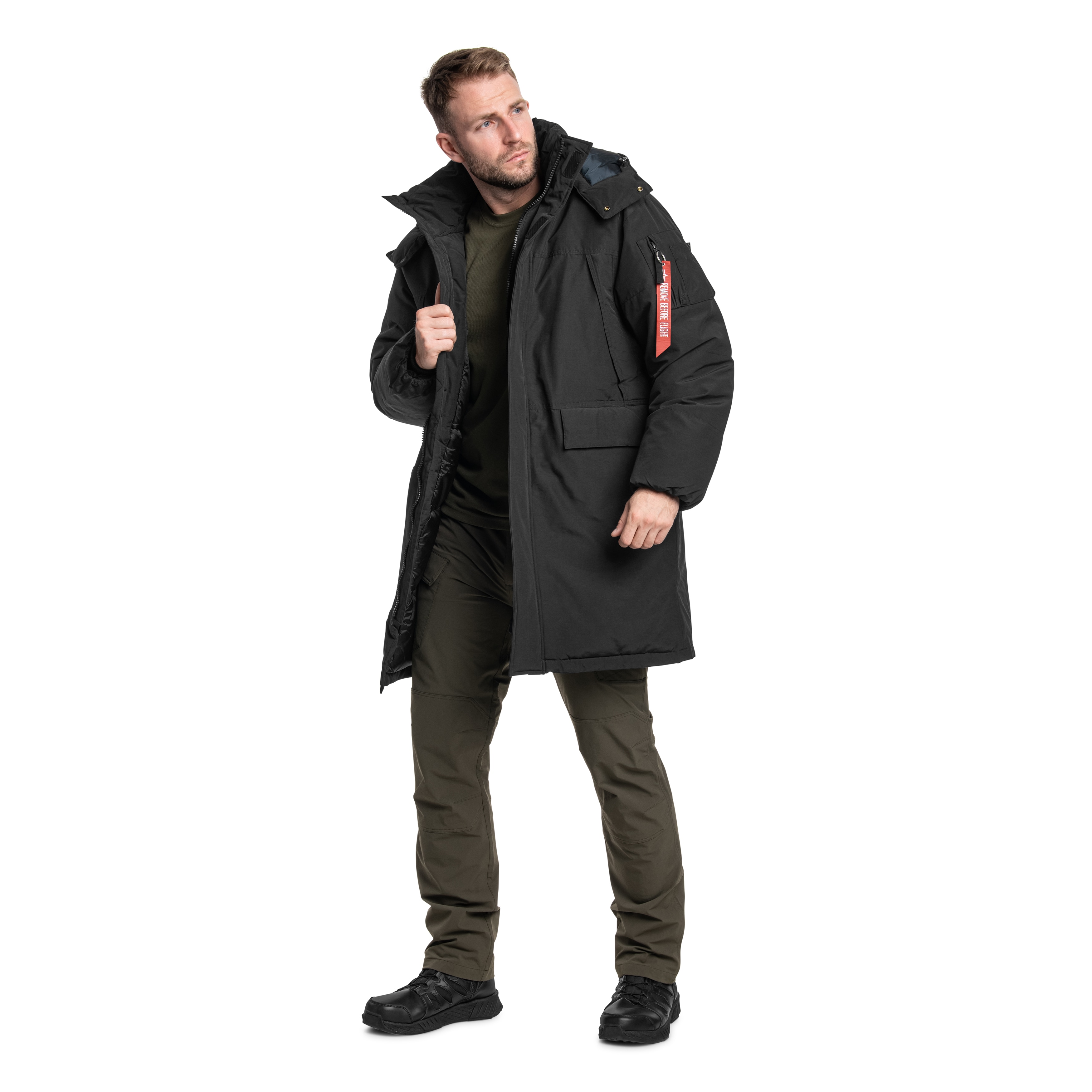 Alpha Industries - Puffer Parka Jacke - Black