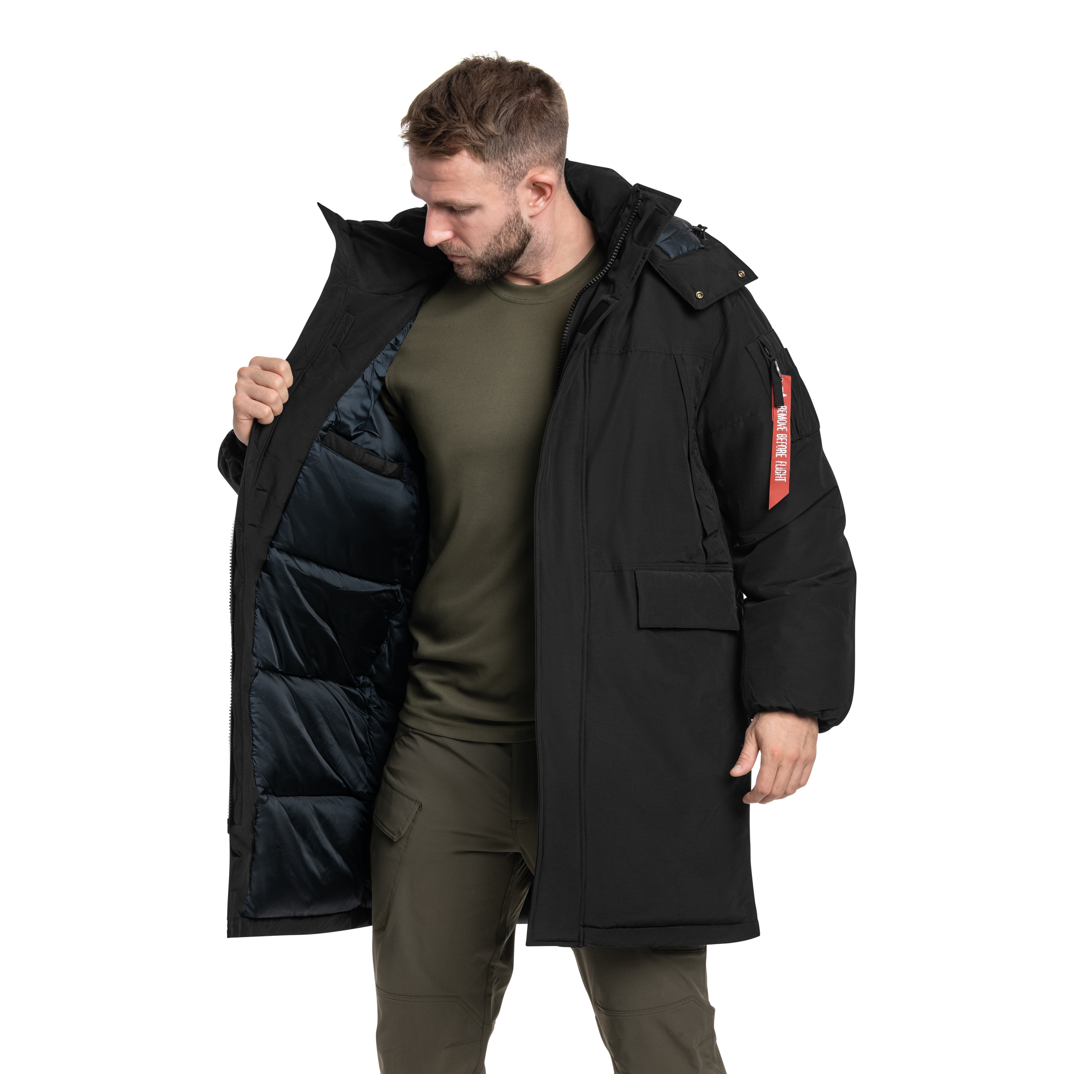 Alpha Industries - Puffer Parka Jacke - Black