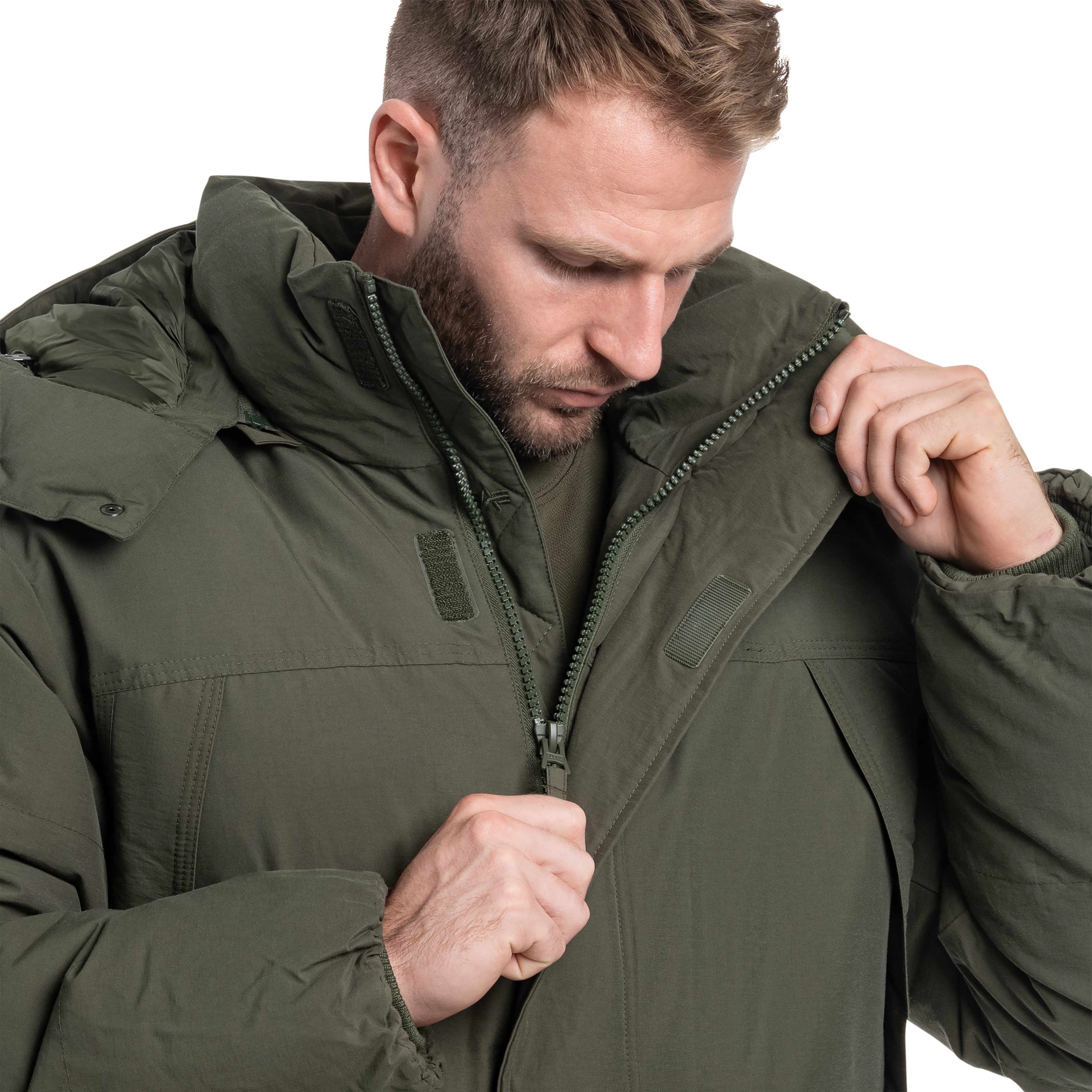 Alpha - Industries Puffer Parka Jacke - Dark Olive