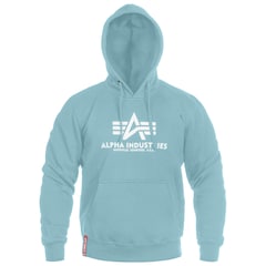 Alpha Industries - Basic Hoody - Sweatshirt - Grey/Blue
