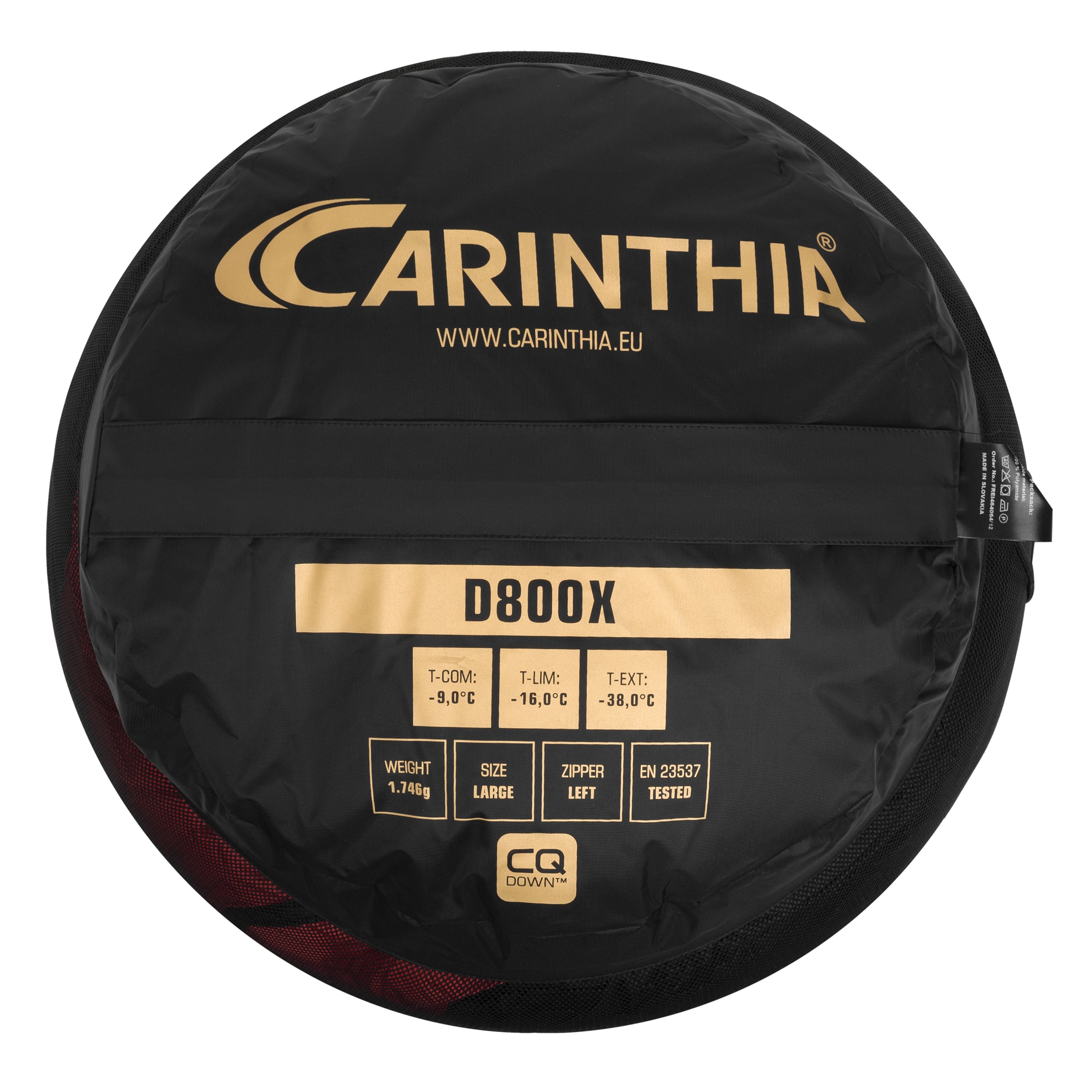 Carinthia - D 800X Large Schlafsack - links - Red