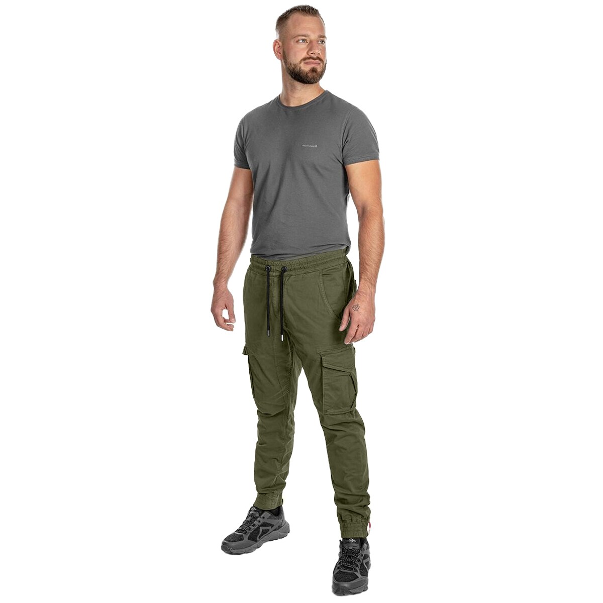 Alpha Industries - Cotton Twill Jogger Hose - Dark Olive