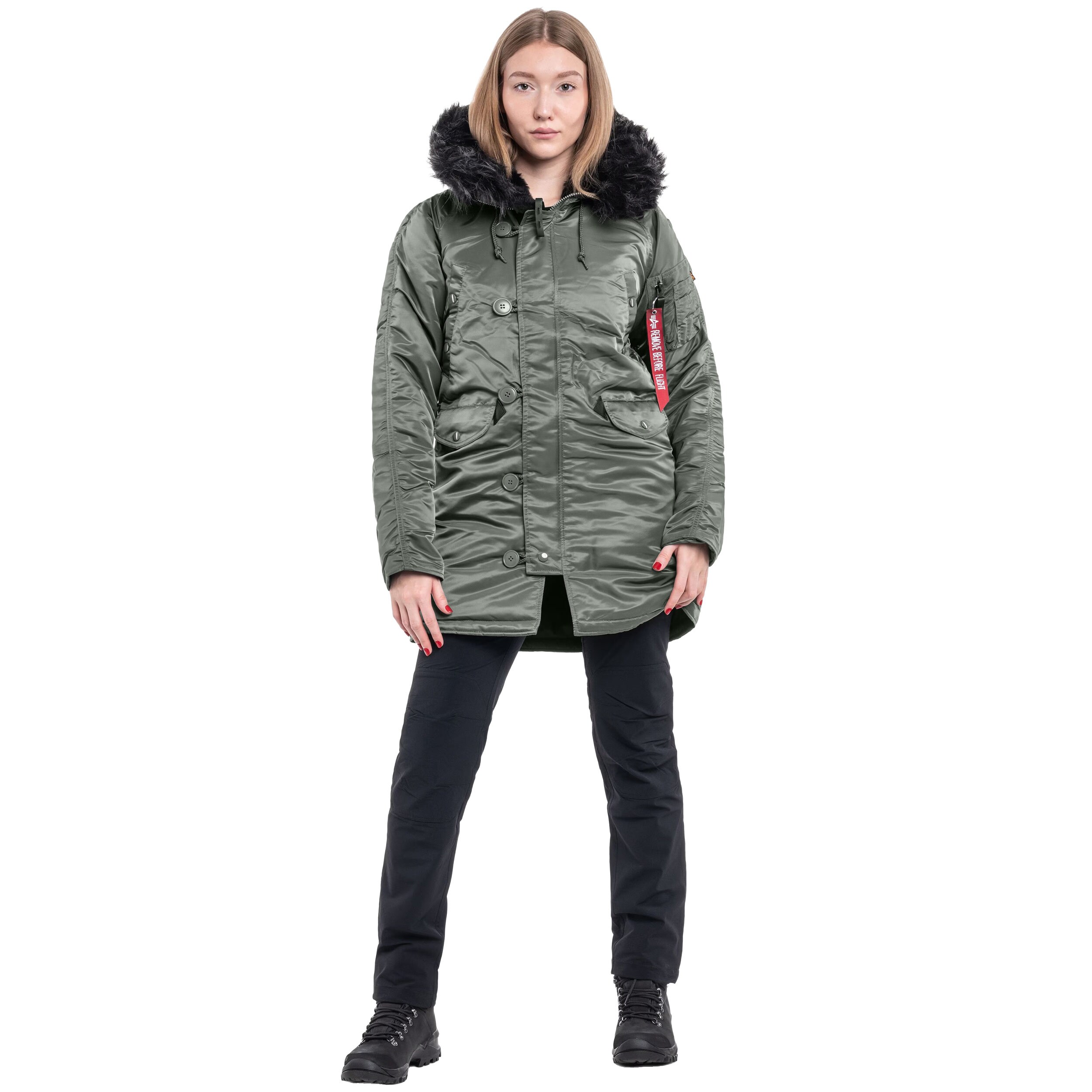 Alpha Industries - N3B VF 59 Damenjacke - Vintage Green/Black